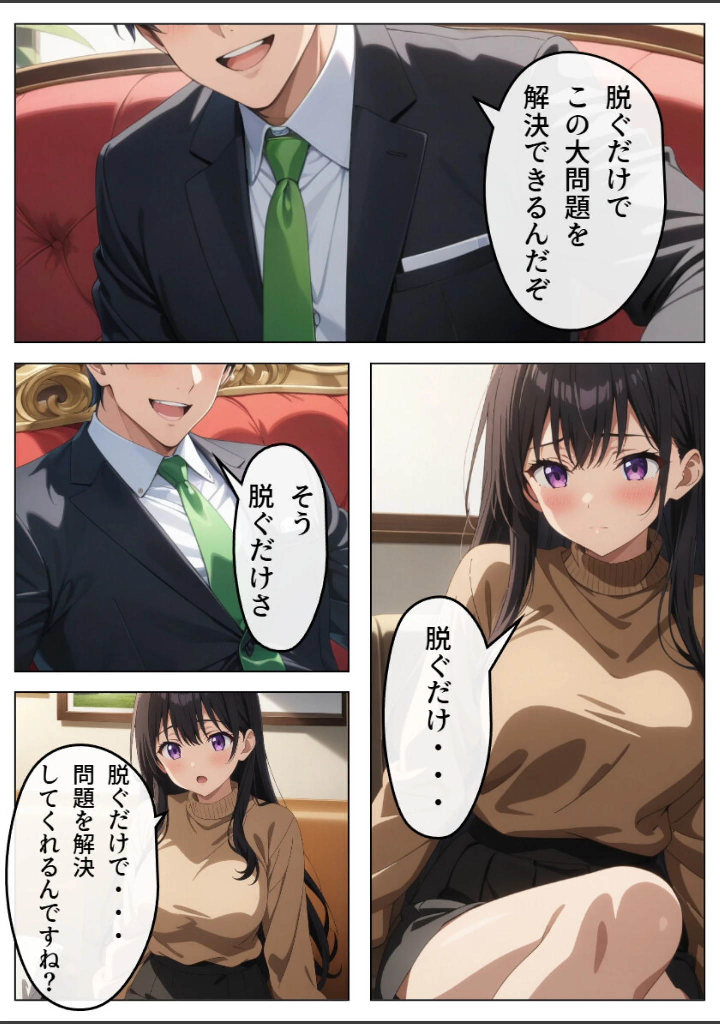 「旦那の借金返済のために…【白抜き修正版】」（憧れ委員会） 試し読み 12ページ目