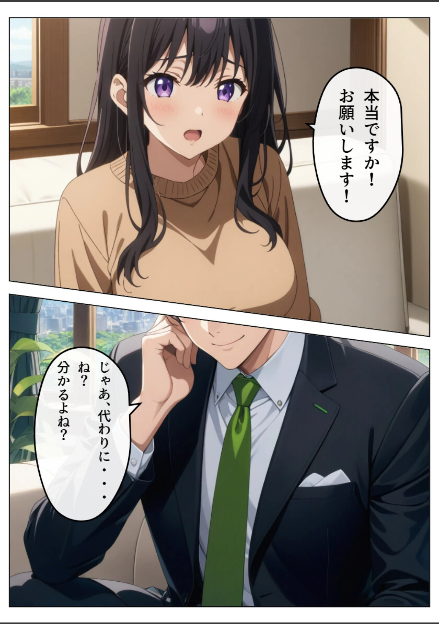 「旦那の借金返済のために…【白抜き修正版】」（憧れ委員会） 試し読み 8ページ目