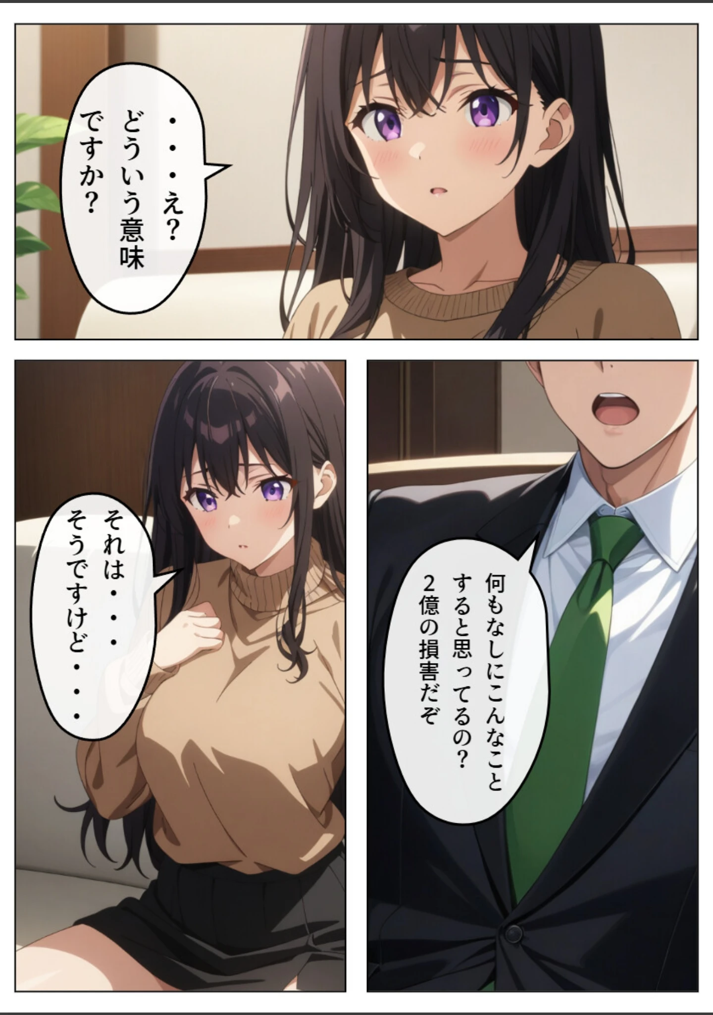 「旦那の借金返済のために…【白抜き修正版】」（憧れ委員会） 試し読み 9ページ目