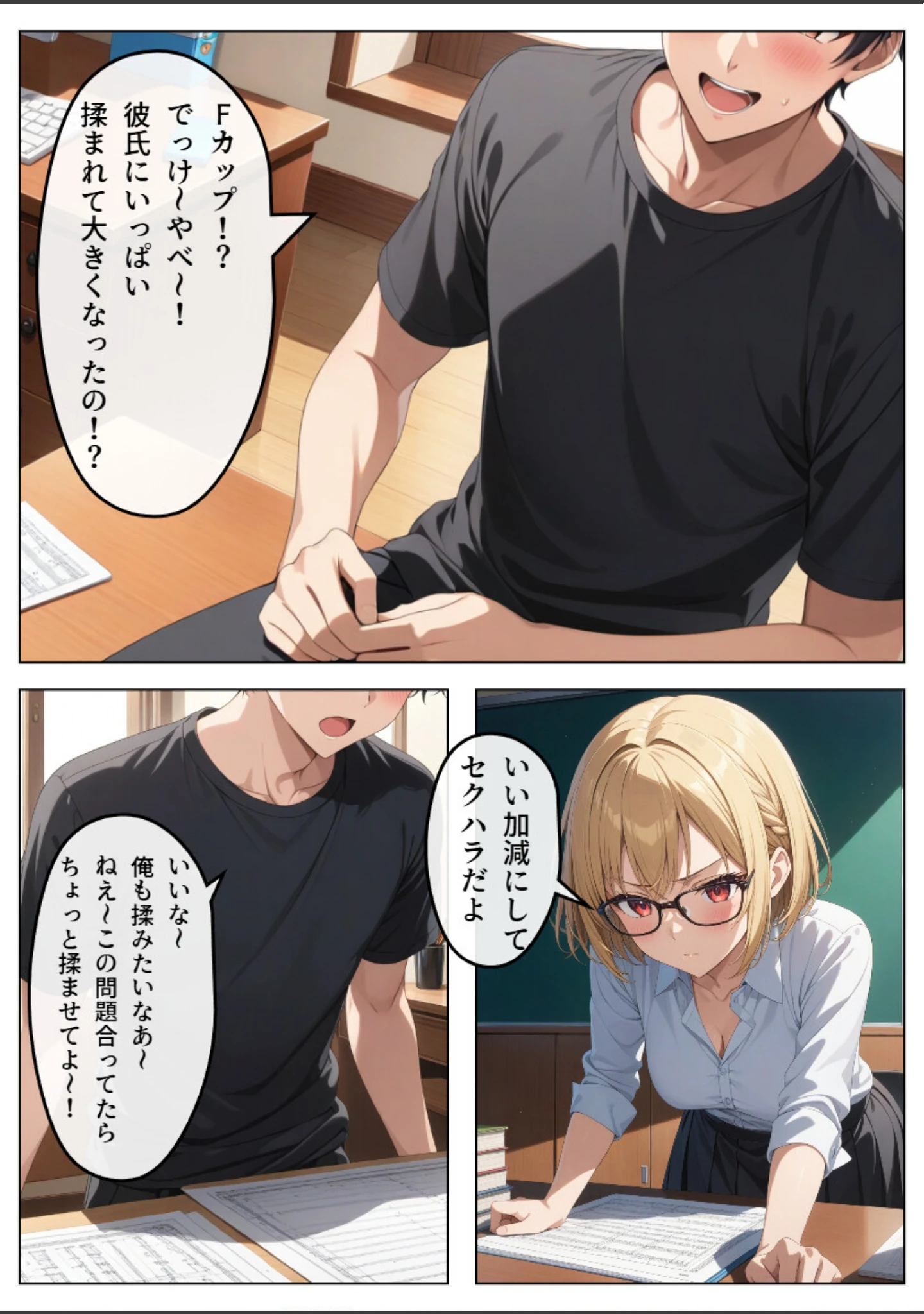 「巨乳眼鏡家庭教師 快楽堕ちしたので中出ししてあげた【白抜き修正版】」（憧れ委員会） 試し読み 11ページ目