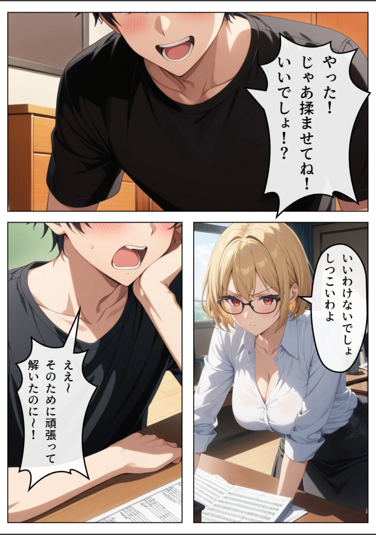 「巨乳眼鏡家庭教師 快楽堕ちしたので中出ししてあげた【白抜き修正版】」（憧れ委員会） 試し読み 14ページ目