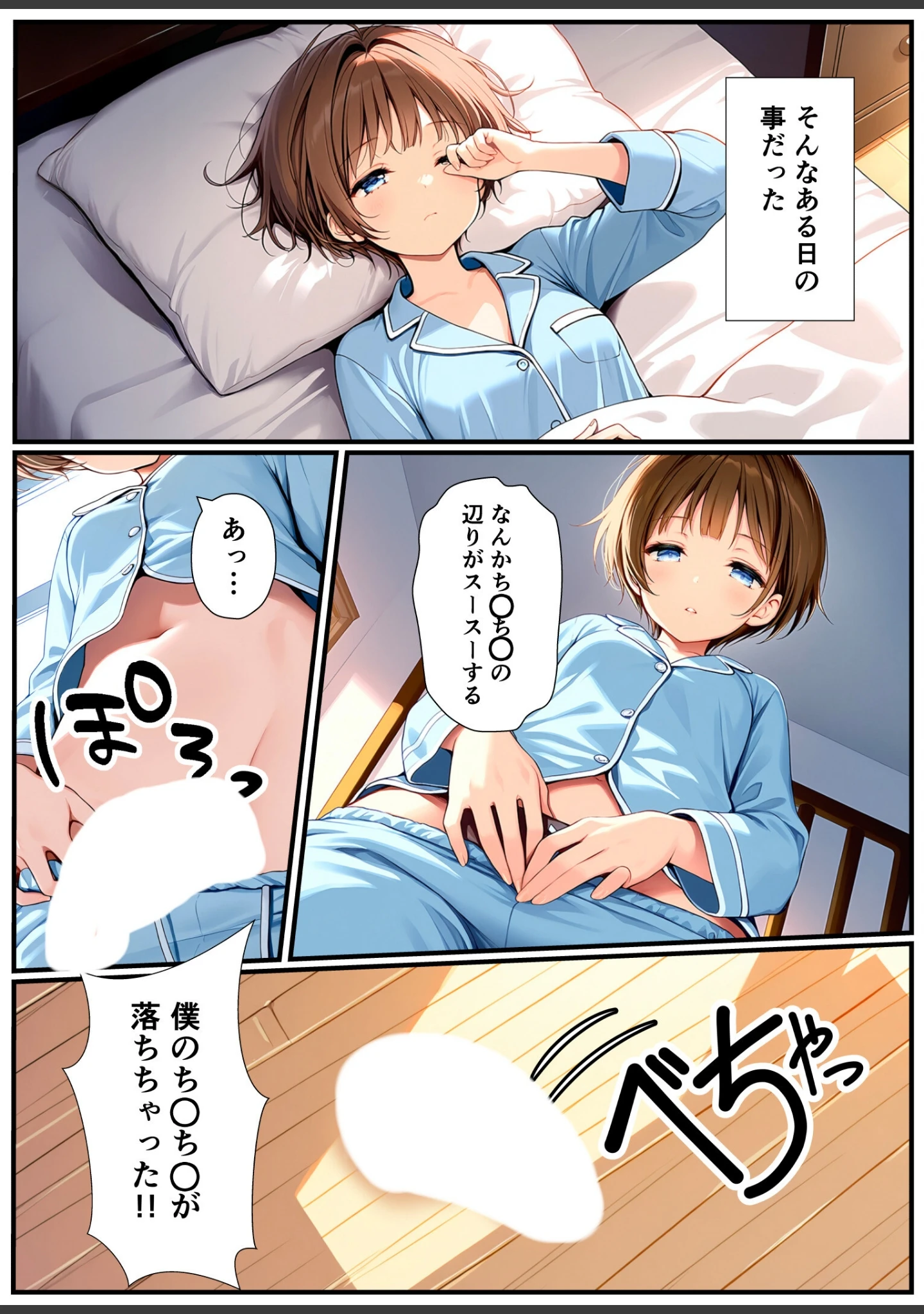 「子宮誕生〜女の子になった体でセックスに溺れる学校生活〜【白抜き修正版】」（悪魔ほろほろ） 試し読み 2ページ目