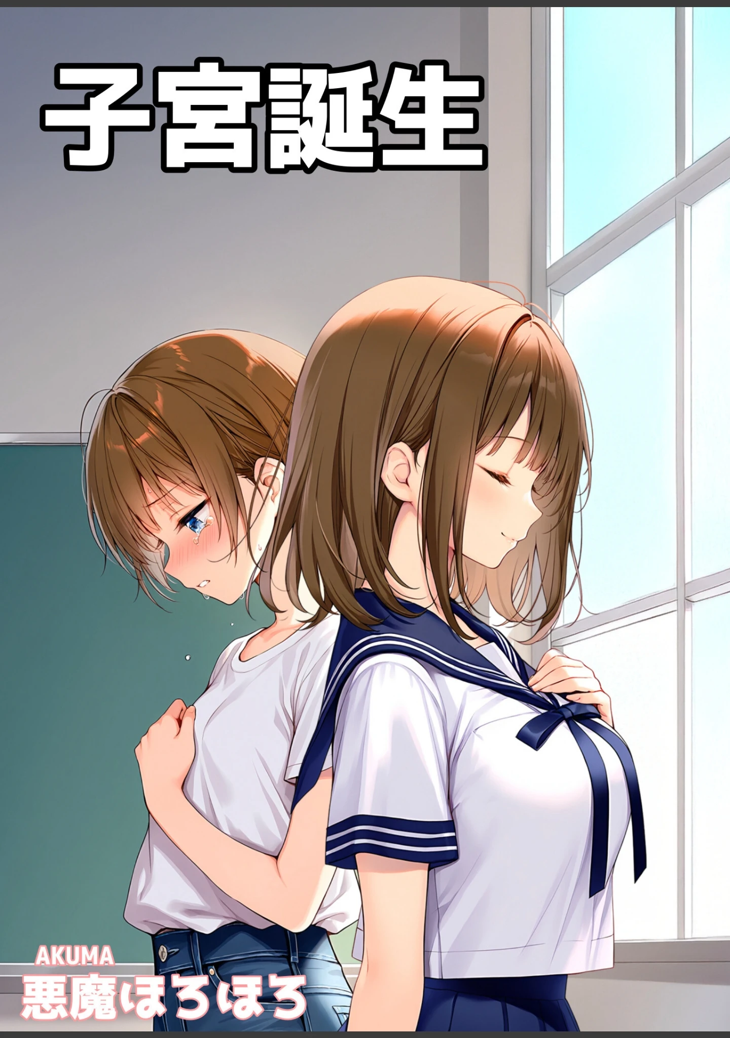 「子宮誕生〜女の子になった体でセックスに溺れる学校生活〜【白抜き修正版】」（悪魔ほろほろ） 試し読み 9ページ目