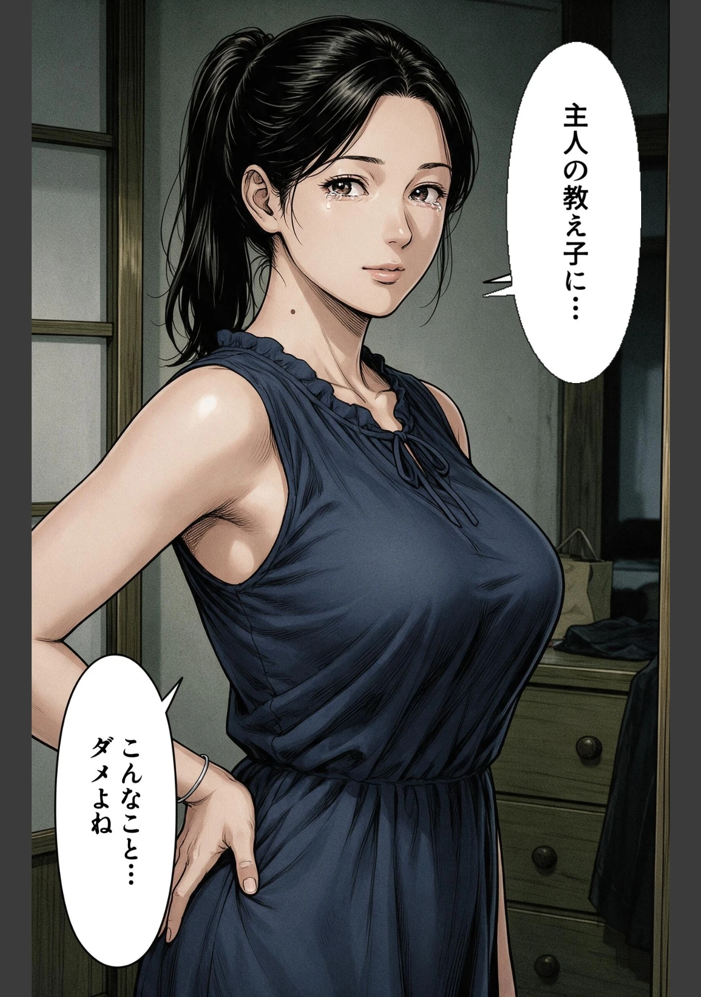 「欲求不満なおっぱいの大きい恩師の奥さんとお盆の実家で二人になり欲求不満でビッチビチだった話【モザイク版】（単話）」（神鳴もえぎ） 試し読み 12ページ目