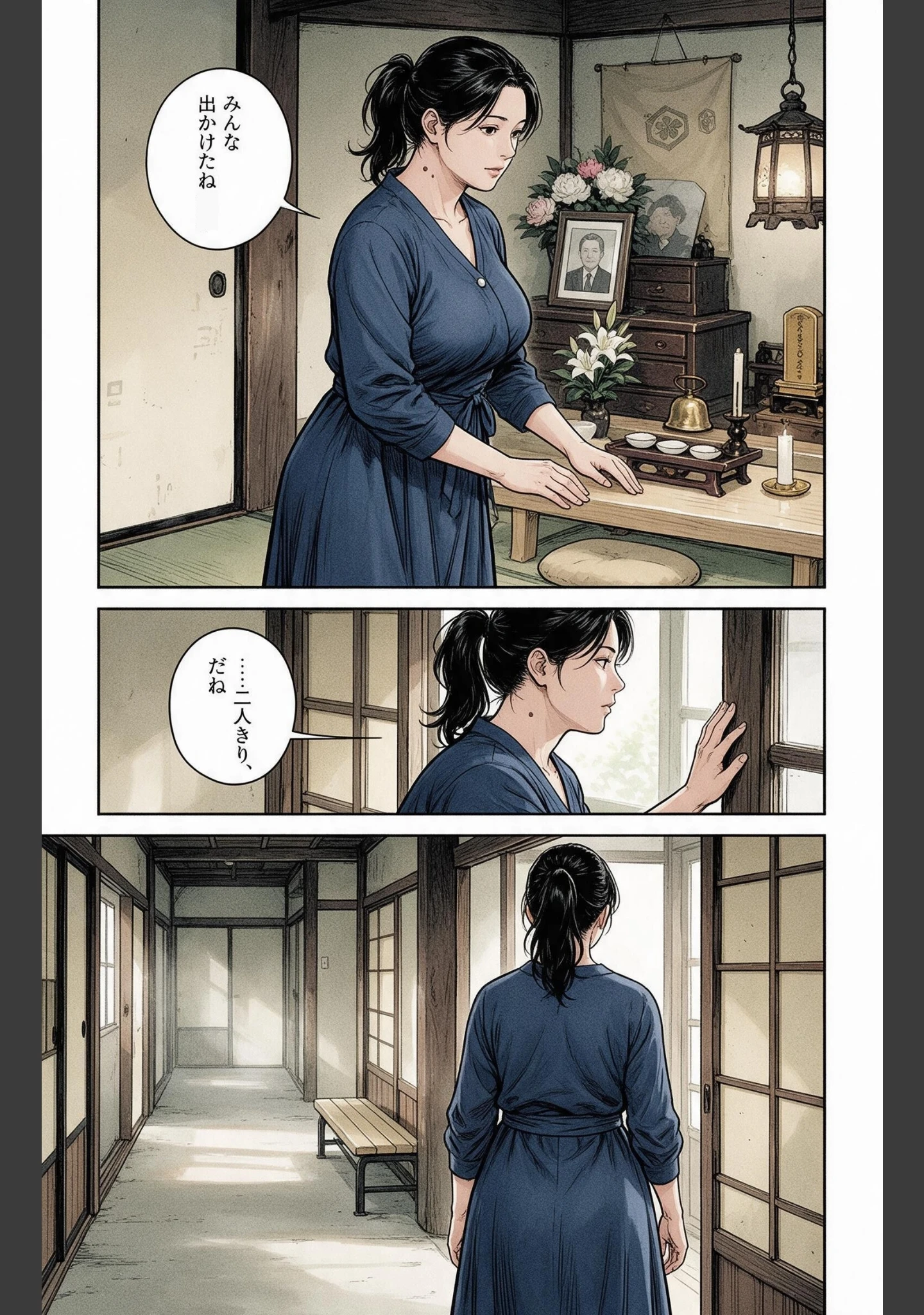 「欲求不満なおっぱいの大きい恩師の奥さんとお盆の実家で二人になり欲求不満でビッチビチだった話【モザイク版】（単話）」（神鳴もえぎ） 試し読み 9ページ目