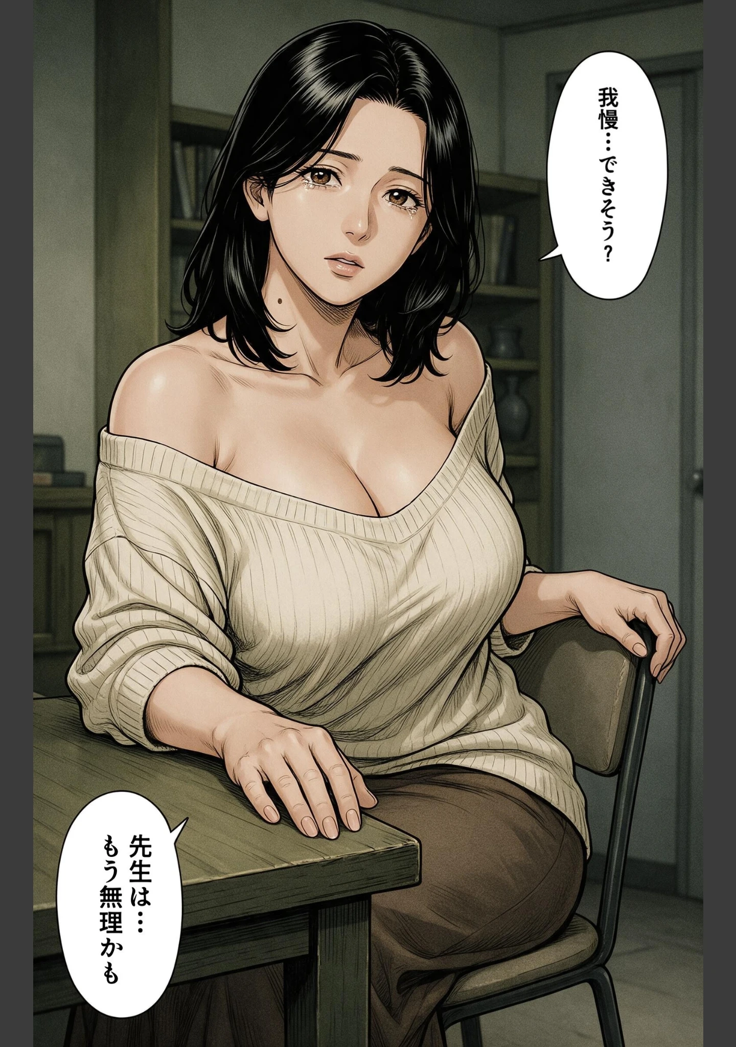 「真面目一筋だったはずのノーブラ家庭教師のお姉さんを土砂降りの雨宿りで匿ったら我慢できずに求めてきた件【モザイク版】（単話）」（神鳴もえぎ） 試し読み 12ページ目