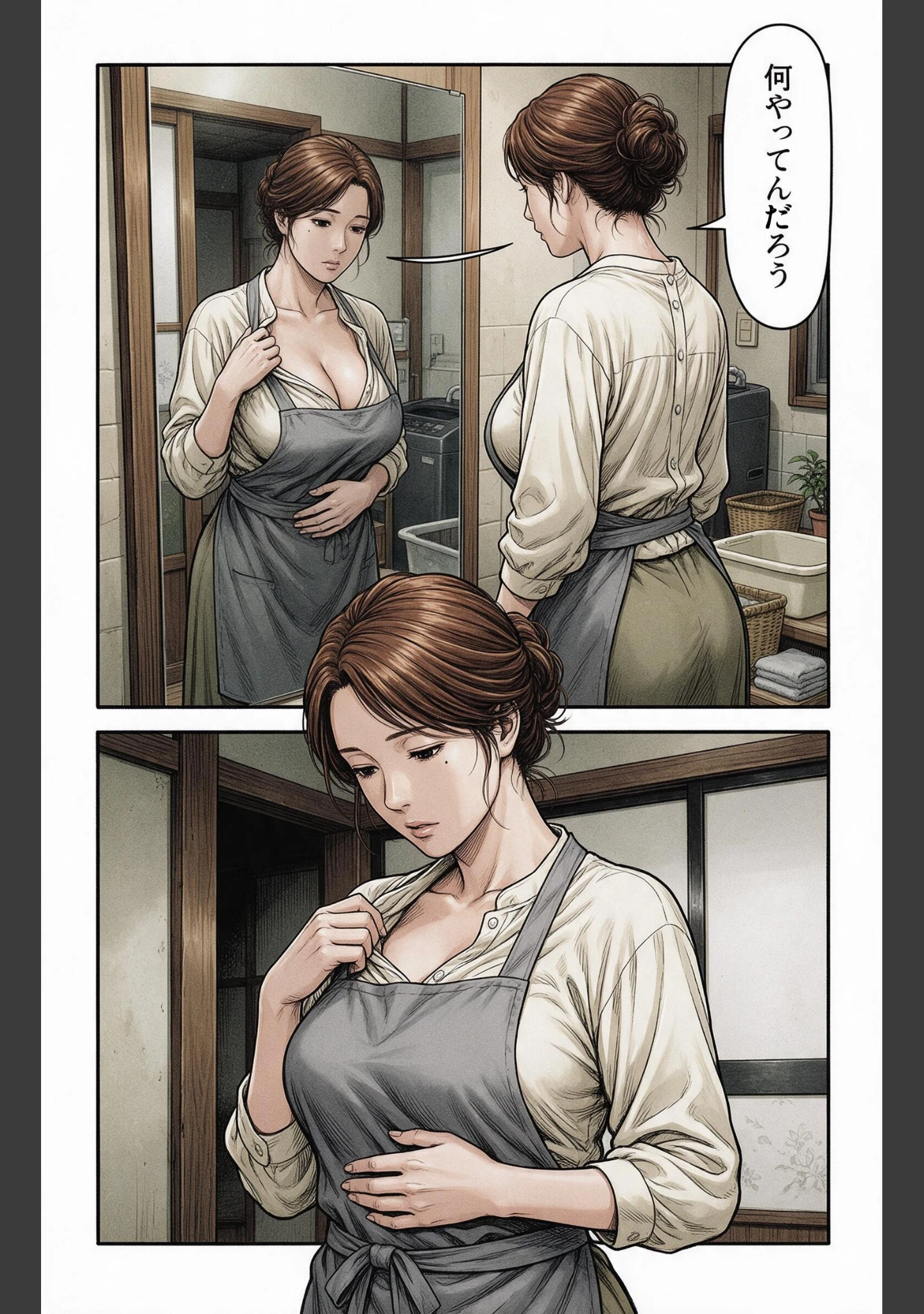 「清楚だと思っていた爆乳恩師の奥さんに熱を出して看病されたら甘えたい盛りでベタベタだった話【モザイク版】（単話）」（神鳴もえぎ） 試し読み 8ページ目