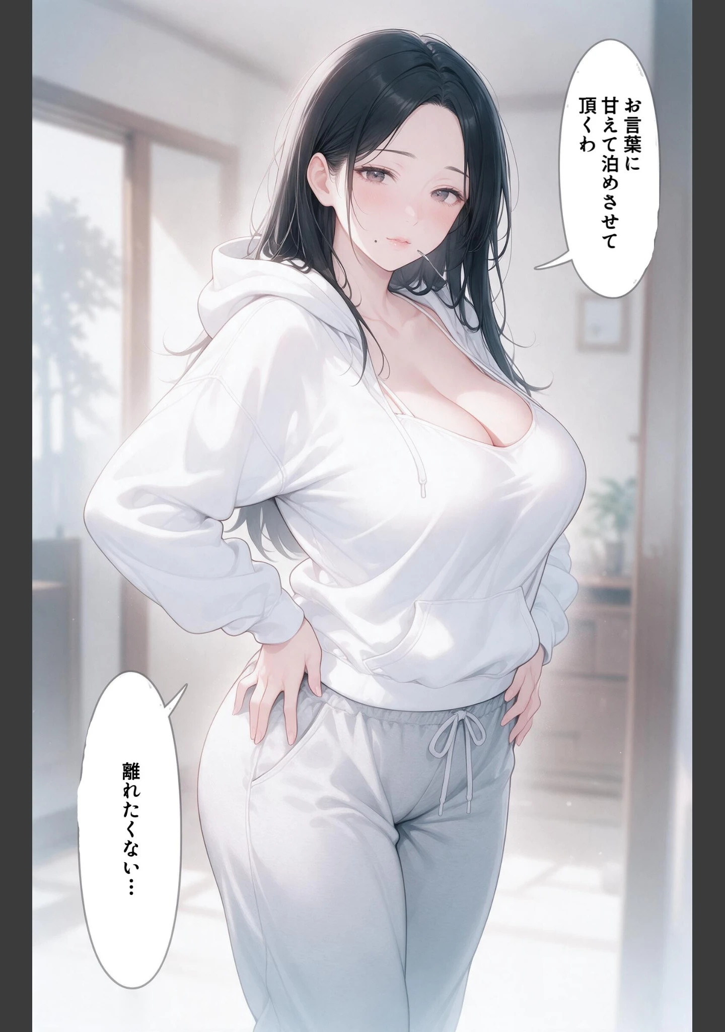 「甘え上手なおっぱいの大きい管理人のお姉さんを終電逃して家に泊めたらドロドロに依存された話【モザイク版】（単話）」（灯野ましろ） 試し読み 12ページ目