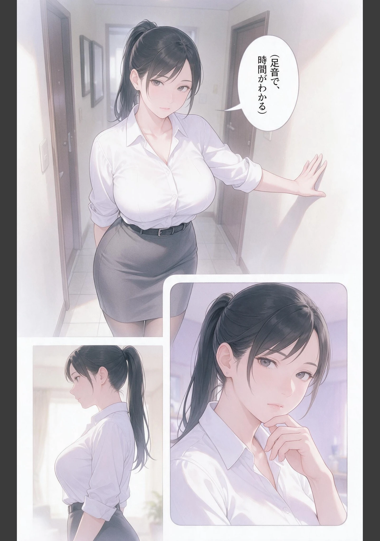 「塩対応だった爆乳人妻大家を玄関先で抱きとめたら中出しが止まらなくなった話【モザイク版】（単話）」（灯野ましろ） 試し読み 2ページ目