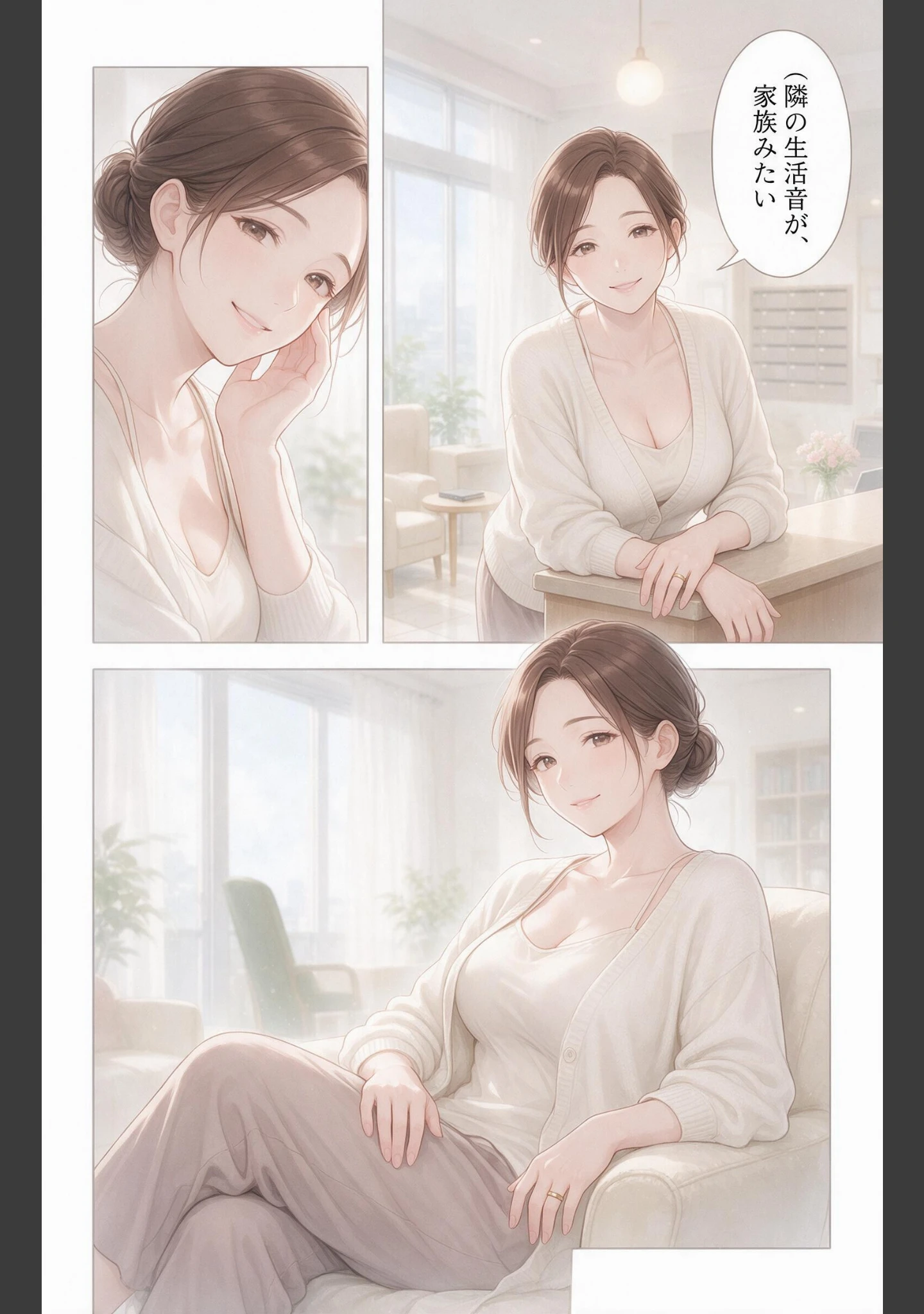 「寂しがりなおっぱいの大きい管理人のお姉さんと停電の暗闇で密着したらもう帰さないって抱き込まれた話【モザイク版】（単話）」（灯野ましろ） 試し読み 2ページ目