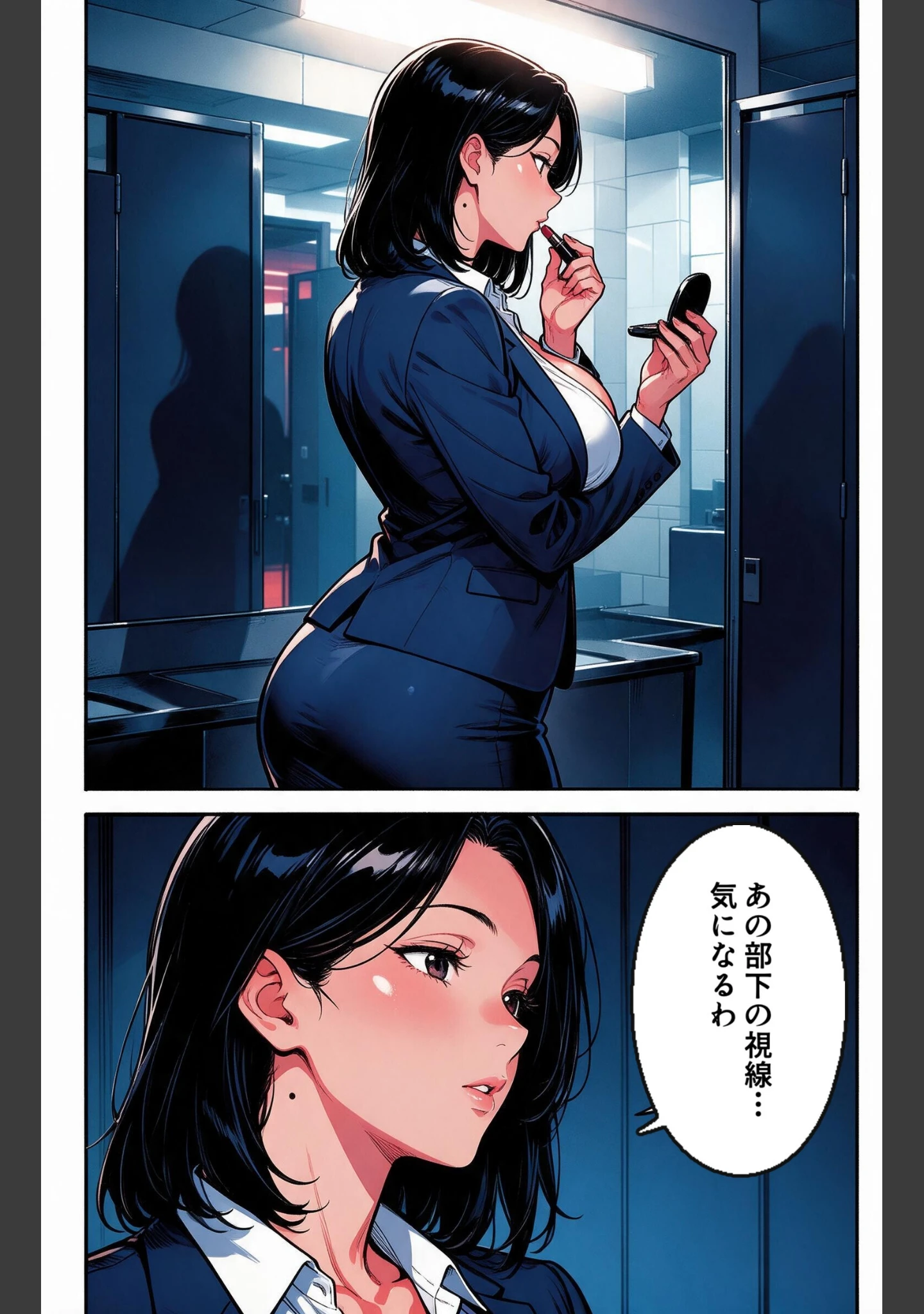 「お堅いと思ってた爆乳女上司と大雪で足止めされたら朝まで搾り取られた件【モザイク版】（単話）」（宵待あかり） 試し読み 4ページ目