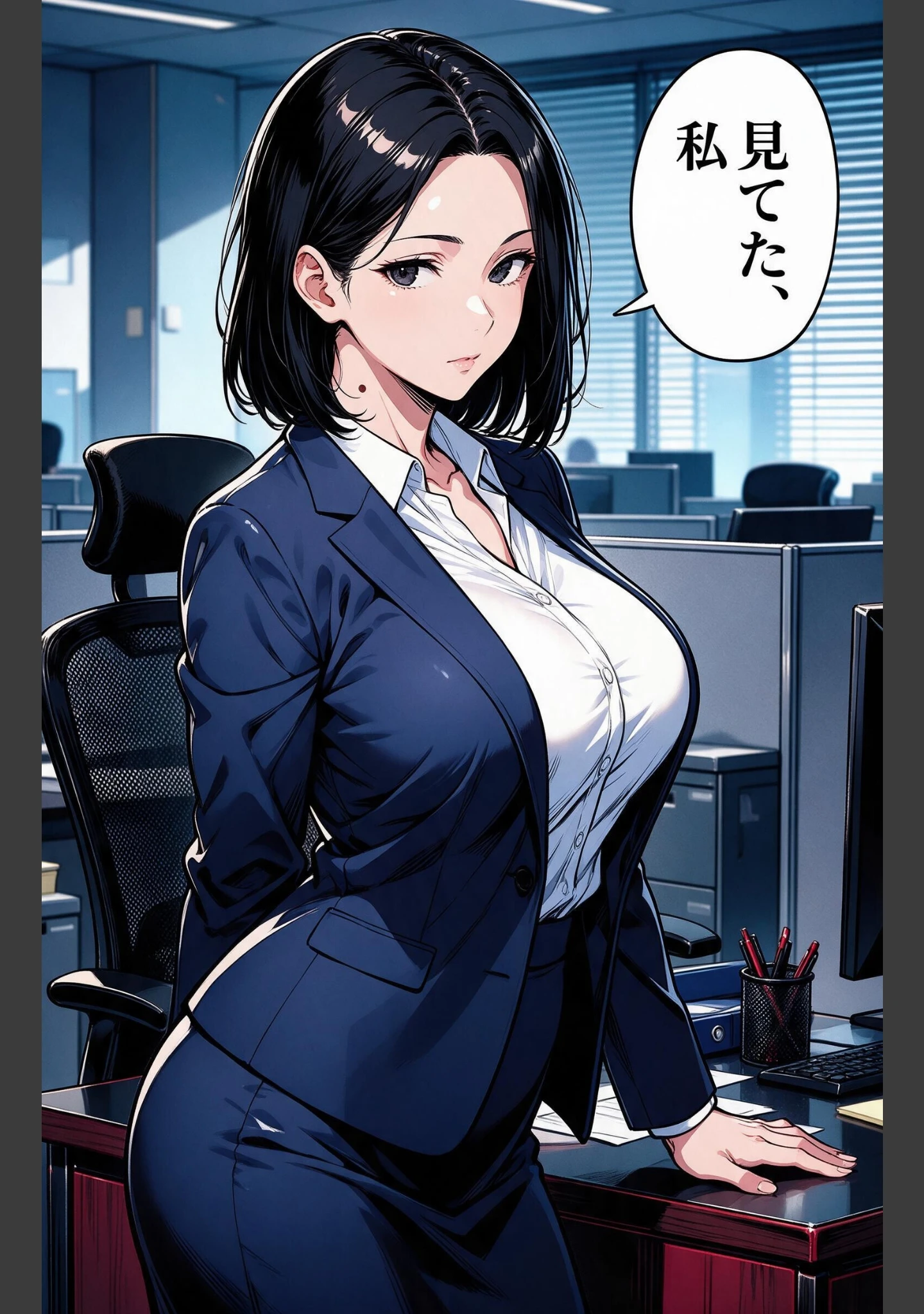 「お堅いと思ってた爆乳女上司と大雪で足止めされたら朝まで搾り取られた件【モザイク版】（単話）」（宵待あかり） 試し読み 7ページ目