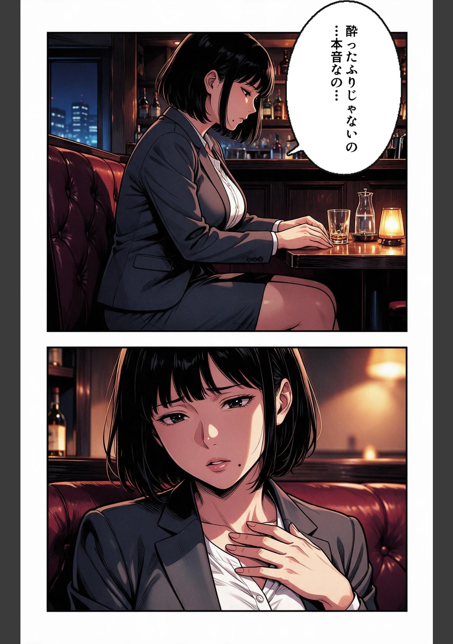 「酔うと甘えてくる巨乳女上司を酔い潰れたので介抱したら我慢できずに求めてきた話【モザイク版】（単話）」（宵待あかり） 試し読み 11ページ目