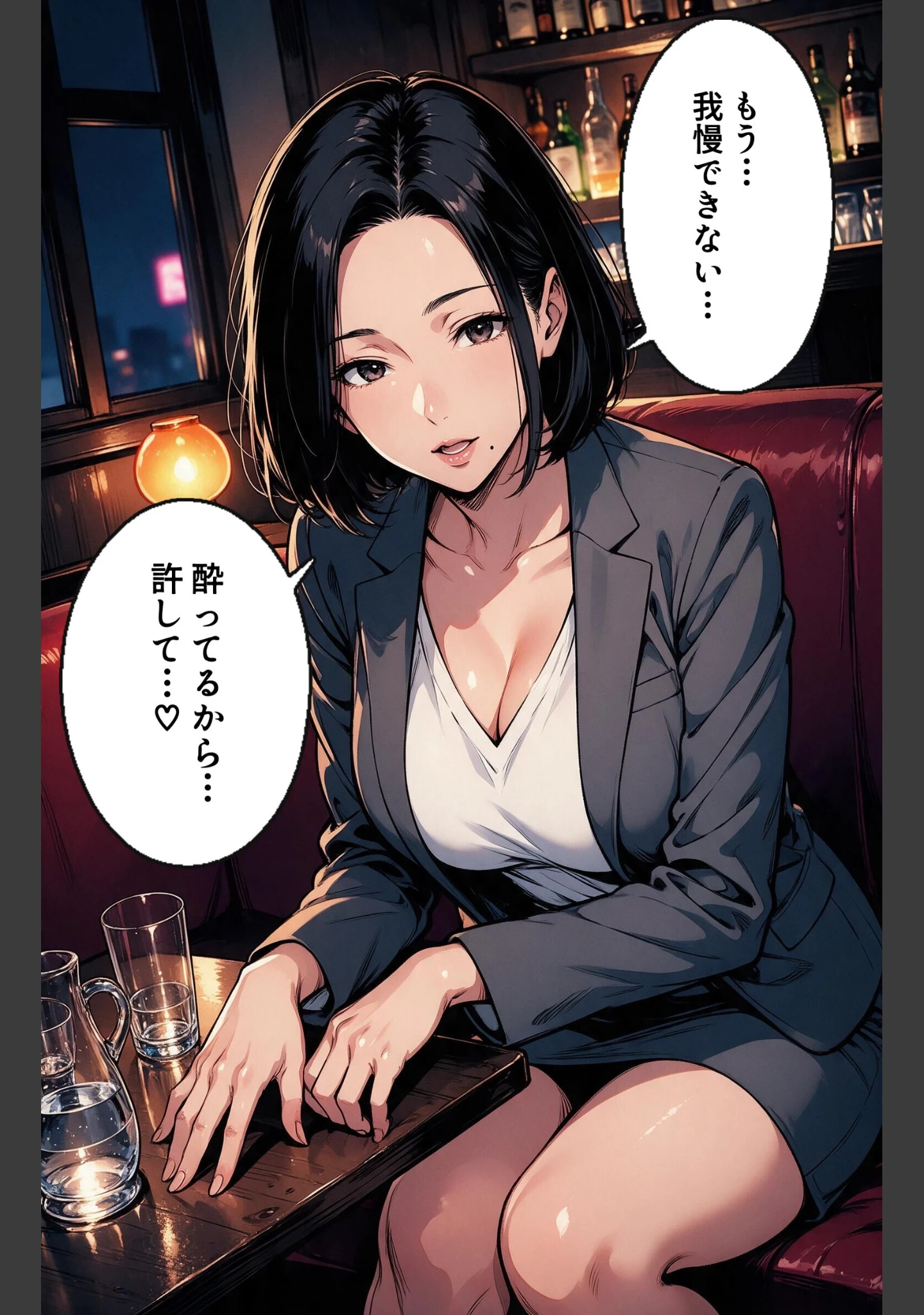 「酔うと甘えてくる巨乳女上司を酔い潰れたので介抱したら我慢できずに求めてきた話【モザイク版】（単話）」（宵待あかり） 試し読み 12ページ目