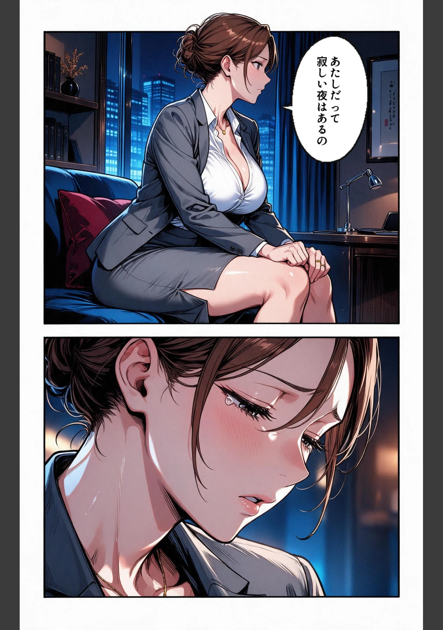 「肉食すぎる爆乳女上司に残業で二人きりにされて中出しが止まらなくなった話【モザイク版】（単話）」（宵待あかり） 試し読み 11ページ目