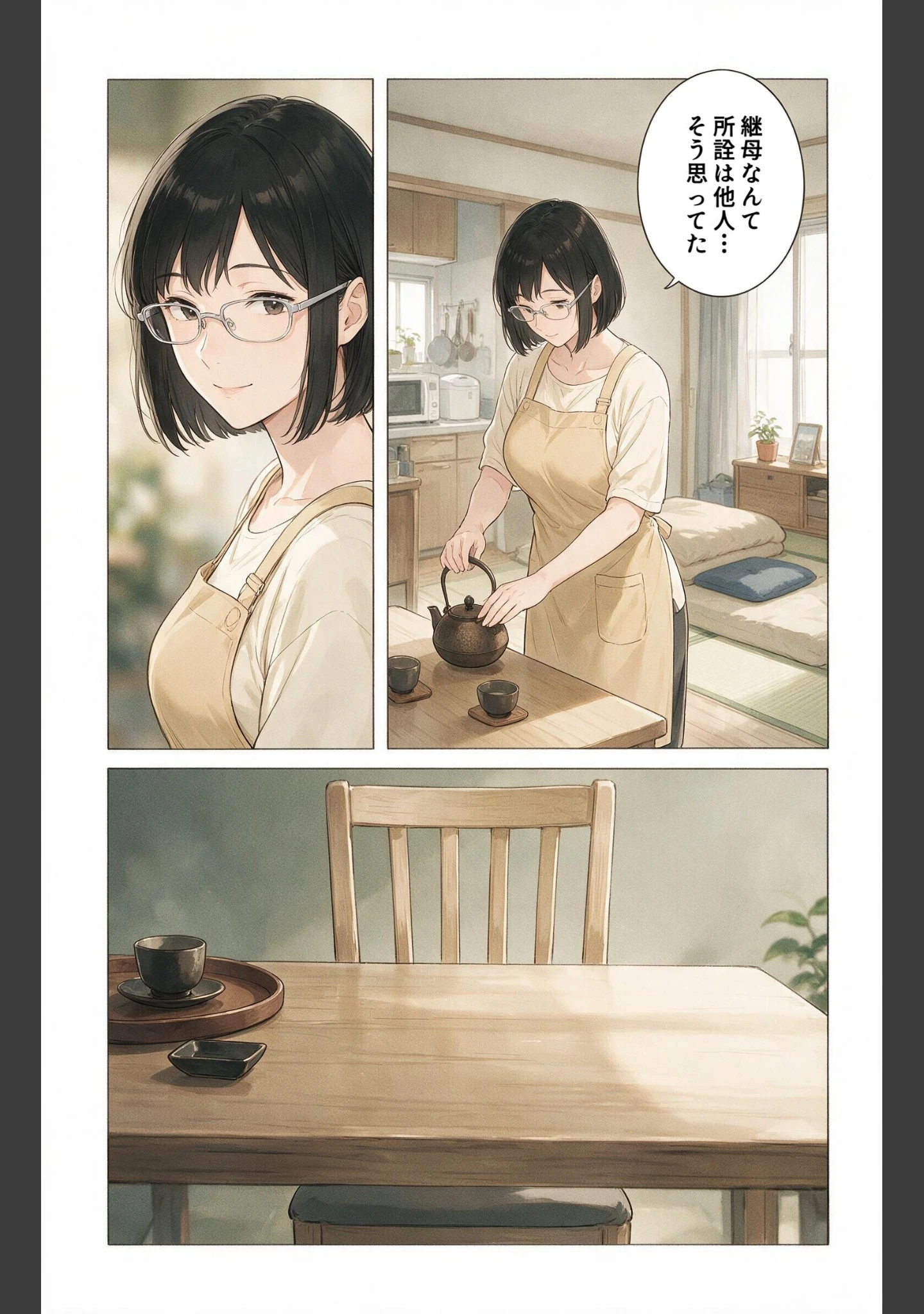 「風呂上がりで火照ったノーブラ義母と風呂場で鉢合わせたら好きにしていいって言われた話【モザイク版】（単話）」（藤白すずり） 試し読み 2ページ目