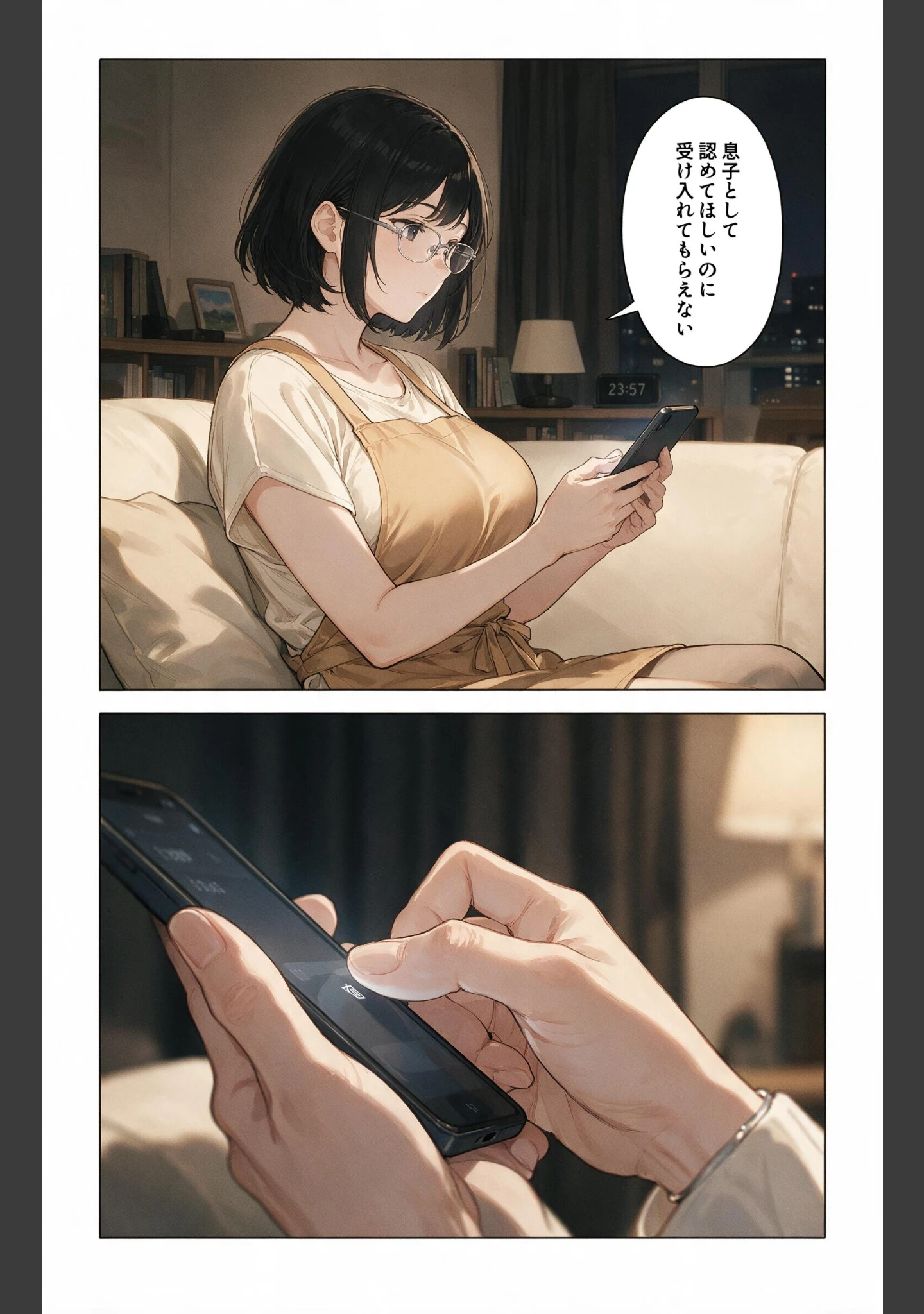 「風呂上がりで火照ったノーブラ義母と風呂場で鉢合わせたら好きにしていいって言われた話【モザイク版】（単話）」（藤白すずり） 試し読み 3ページ目