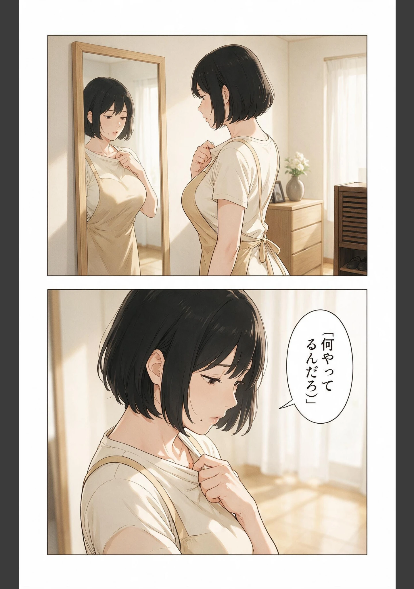 「清楚だと思っていた巨乳義母に熱を出して看病されたら朝まで搾り取られた話【モザイク版】（単話）」（藤白すずり） 試し読み 8ページ目