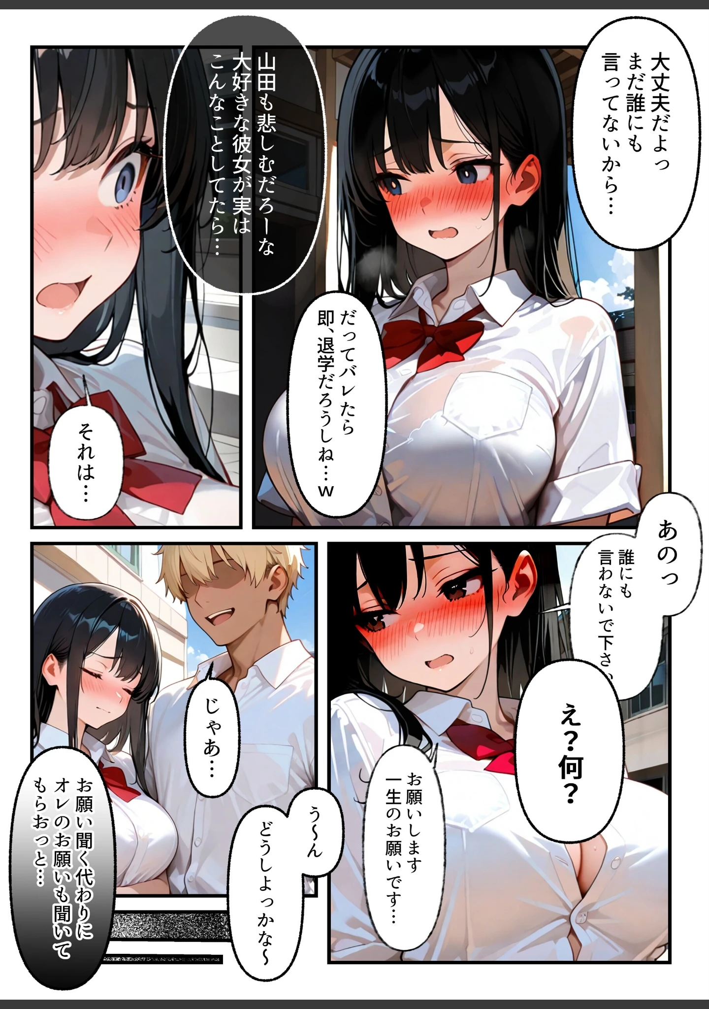 「清楚な彼女が最近、先輩と会っているらしい 〜僕だけが知らない彼女の秘密〜【白抜き修正版】（単話）」（ルミナ） 試し読み 11ページ目