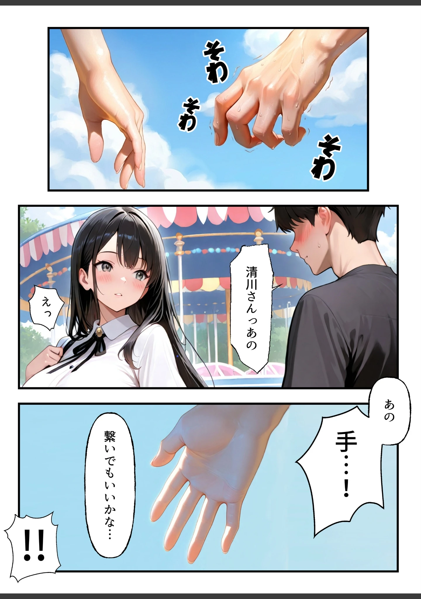 「清楚な彼女が最近、先輩と会っているらしい 〜僕だけが知らない彼女の秘密〜【白抜き修正版】（単話）」（ルミナ） 試し読み 3ページ目