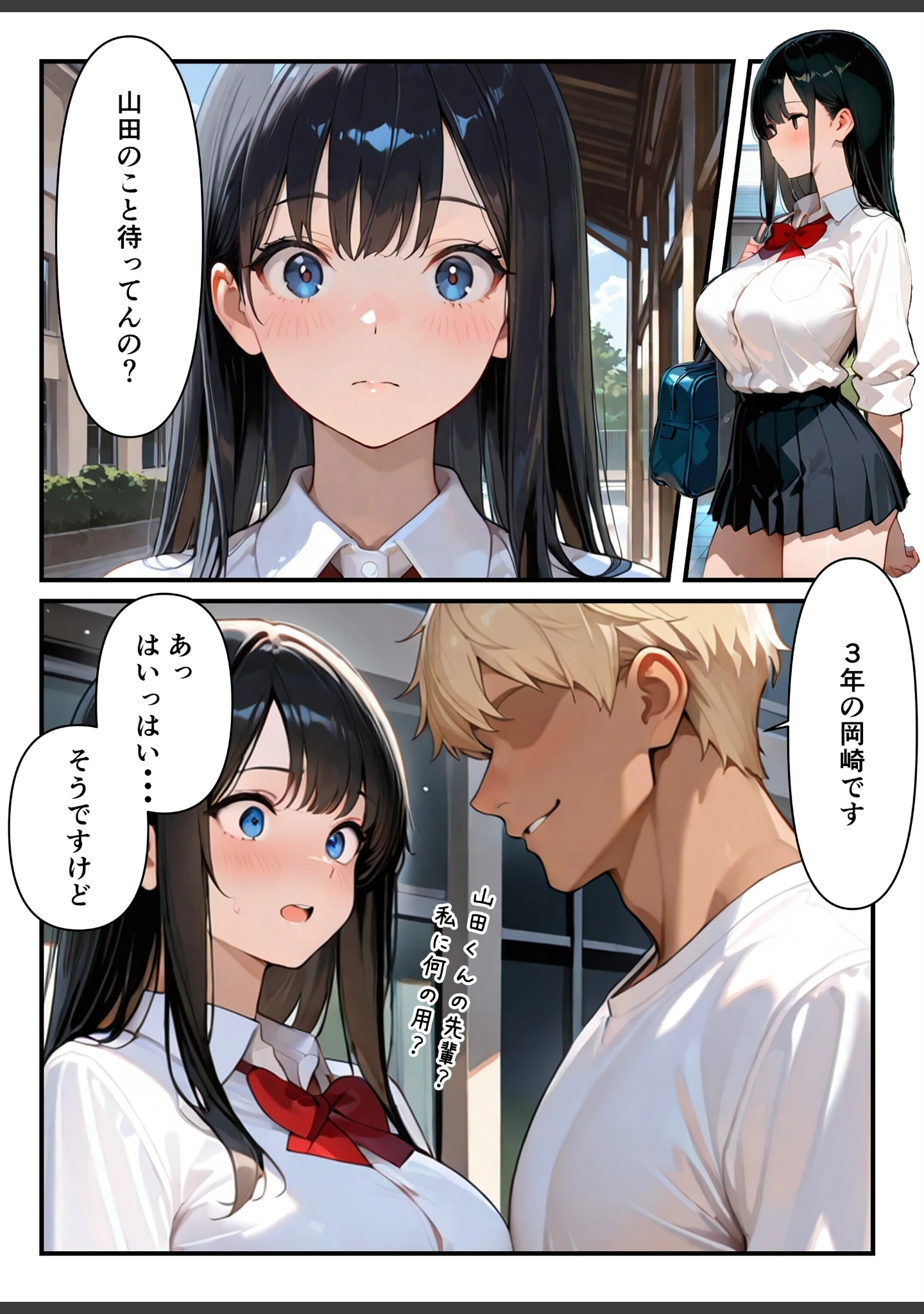 「清楚な彼女が最近、先輩と会っているらしい 〜僕だけが知らない彼女の秘密〜【白抜き修正版】（単話）」（ルミナ） 試し読み 8ページ目