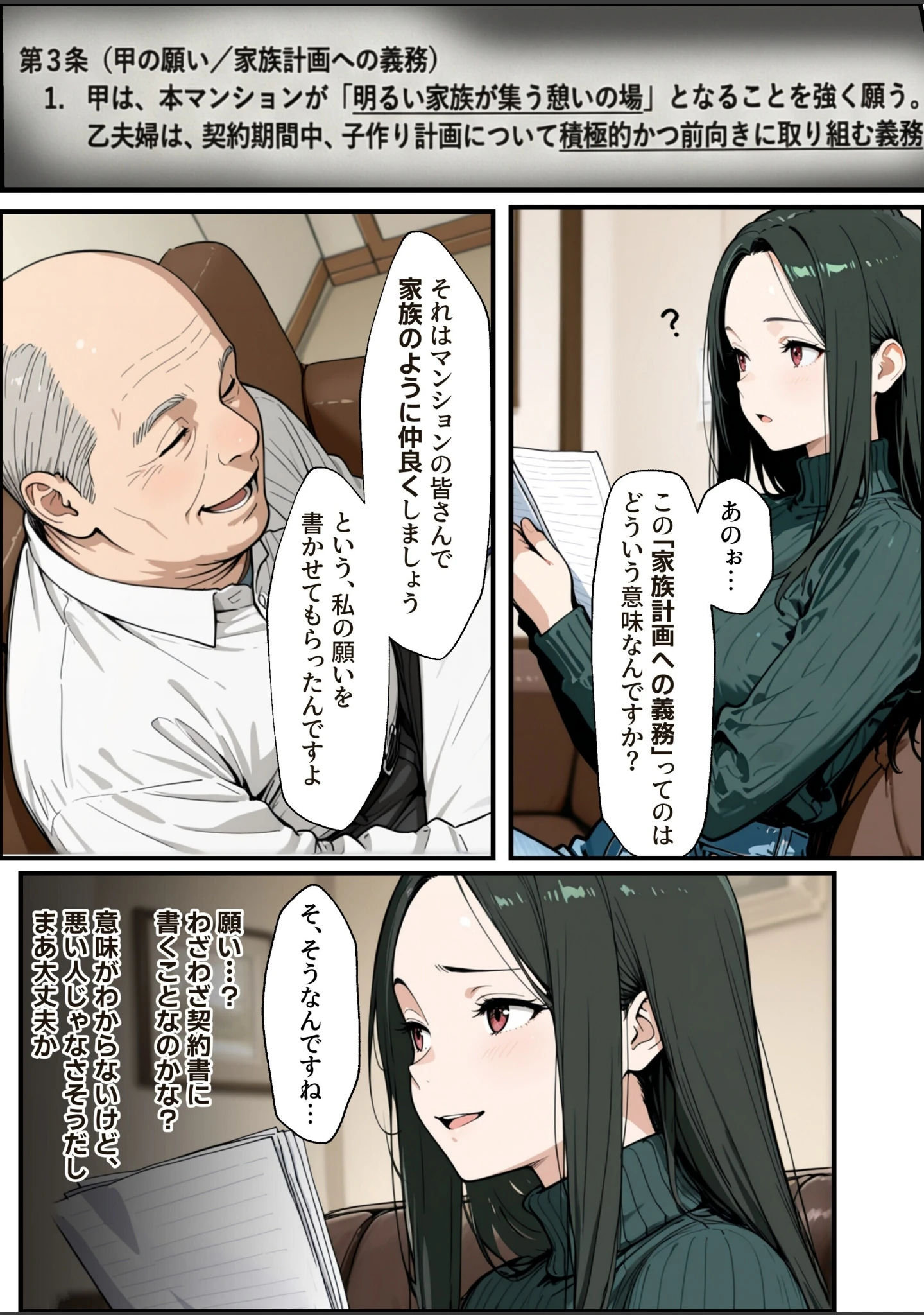 「孕ませマンション ローン半額の条件に毎週オーナーの精液を注がれる若妻【白抜き修正版】」（ナルミコ） 試し読み 11ページ目