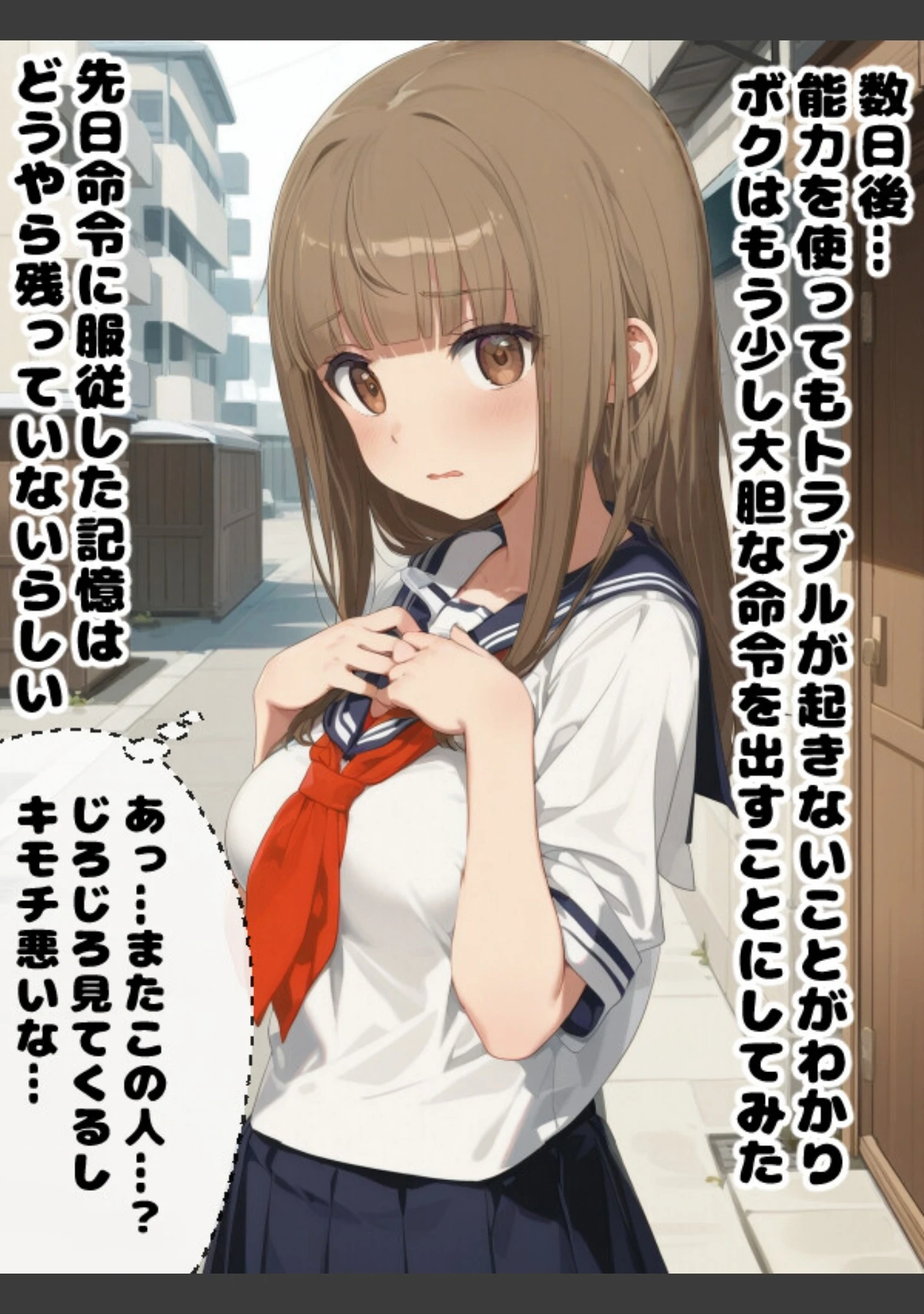 「近所の女の子が正統派美少女に育ったので不思議な力でエッチなお願いを聞いてもらった話【白抜き修正版】」（A-GirlsGo） 試し読み 15ページ目