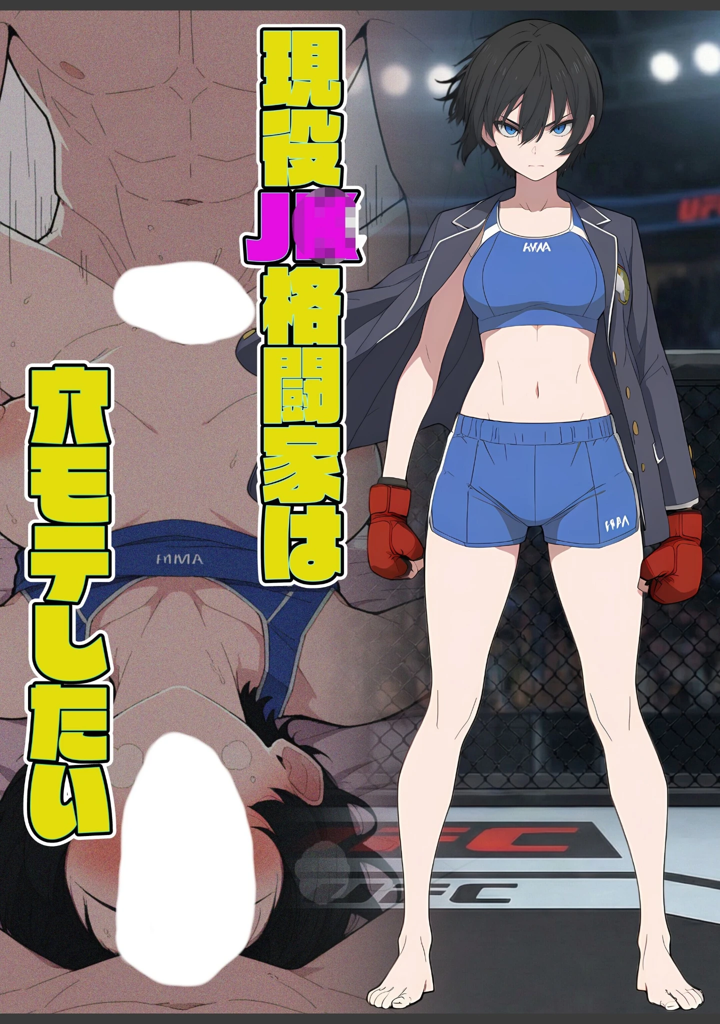 「現役JK格闘家は穴モテしたい【白抜き修正版】」（こなまく） 試し読み 7ページ目