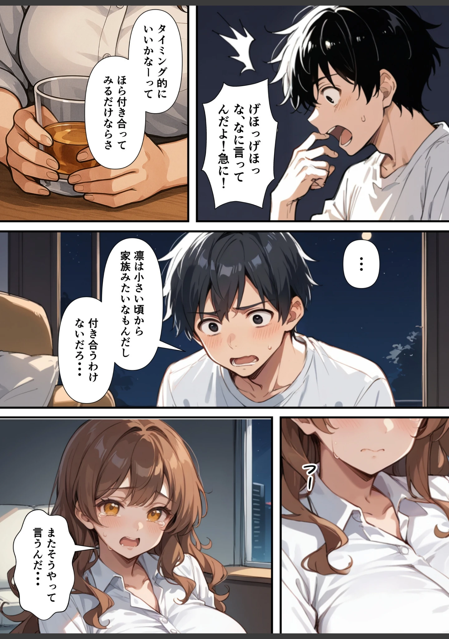 「ずっとすれ違っていた幼馴染に告白してイチャラブ中出しエッチする話【白抜き修正版】」（あくめくん） 試し読み 10ページ目