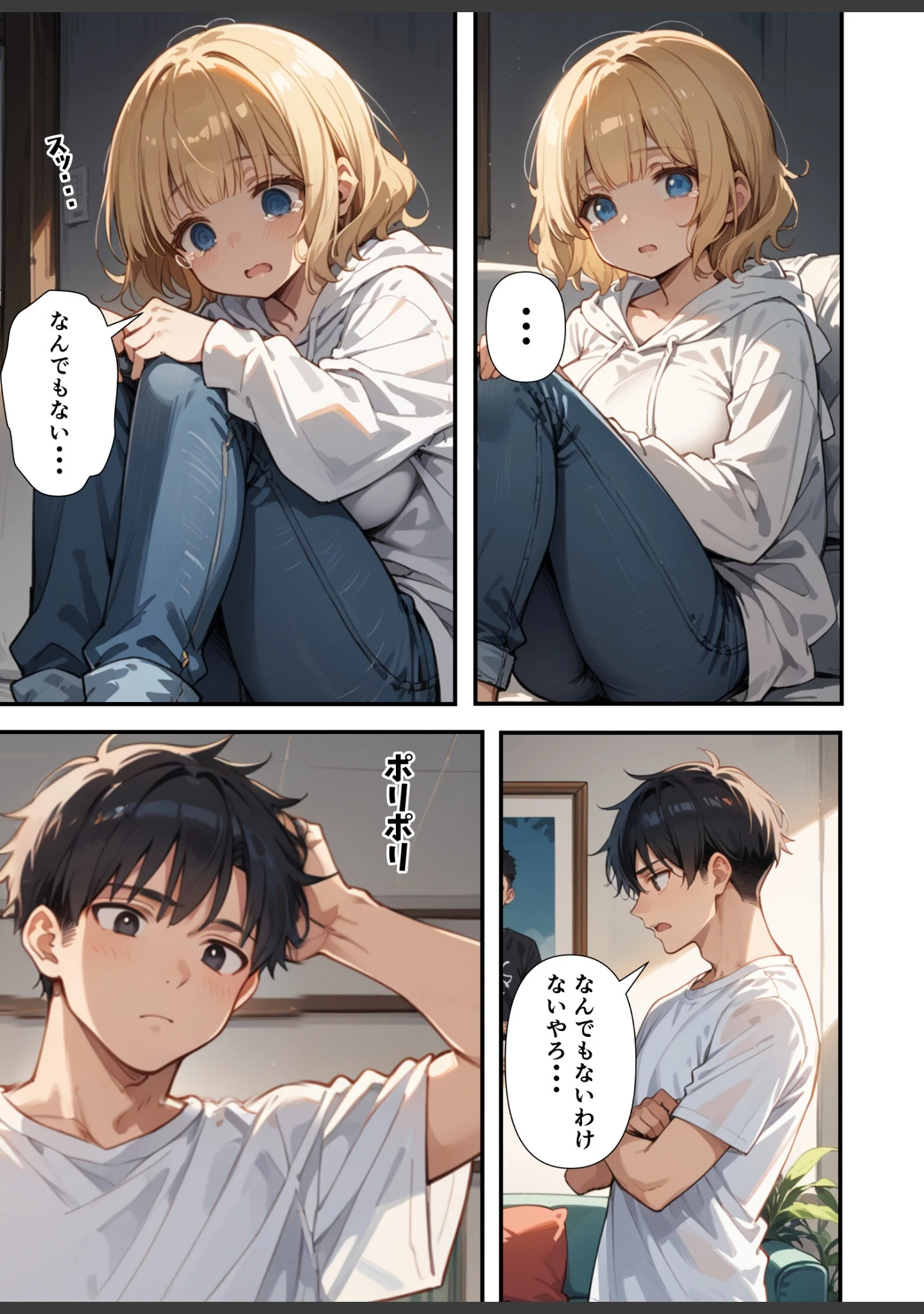 「可愛い妹が失恋したので慰め上書き中出しセックスした話【白抜き修正版】」（あくめくん） 試し読み 7ページ目