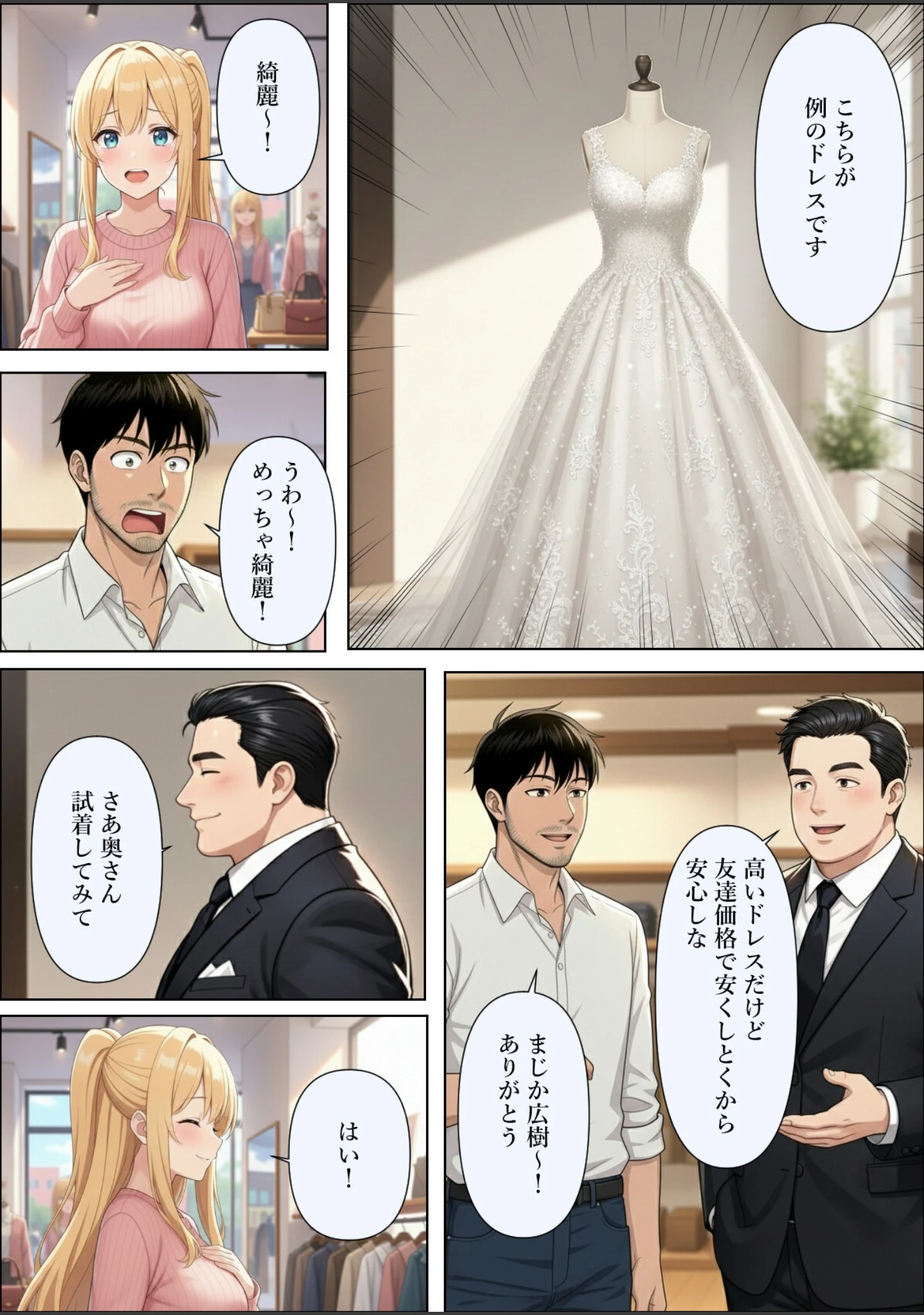 「結婚式前夜に…【白抜き修正版】（単話）」（憧れ委員会） 試し読み 6ページ目