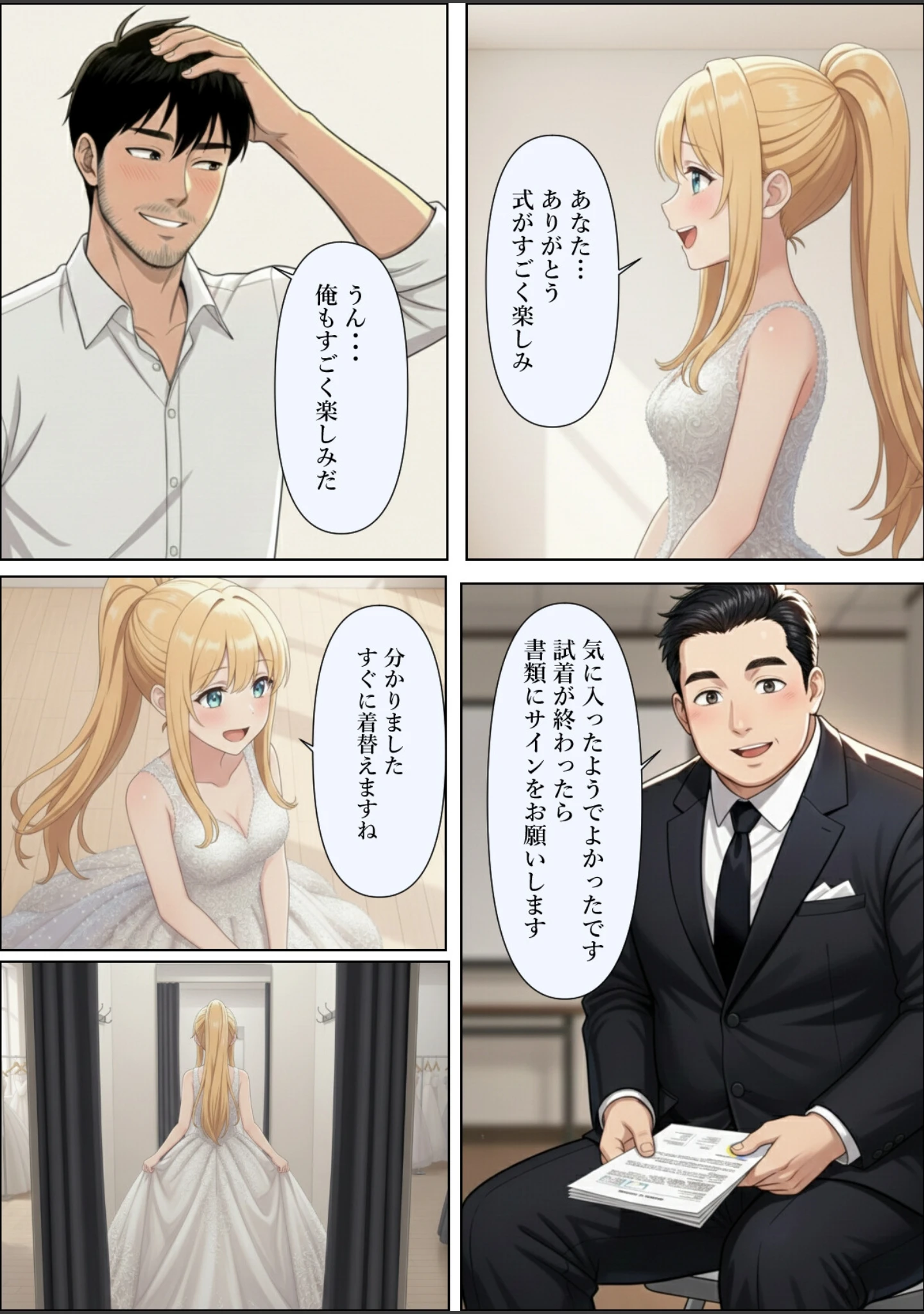「結婚式前夜に…【白抜き修正版】（単話）」（憧れ委員会） 試し読み 8ページ目