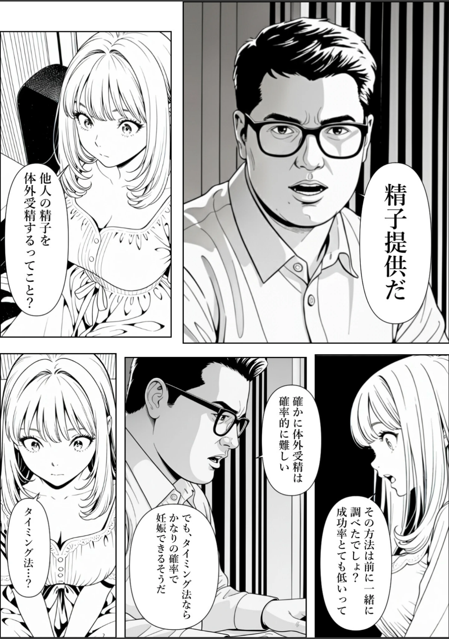 「精子提供される妻 〜file 彩香〜【白抜き修正版】」（憧れ委員会） 試し読み 5ページ目