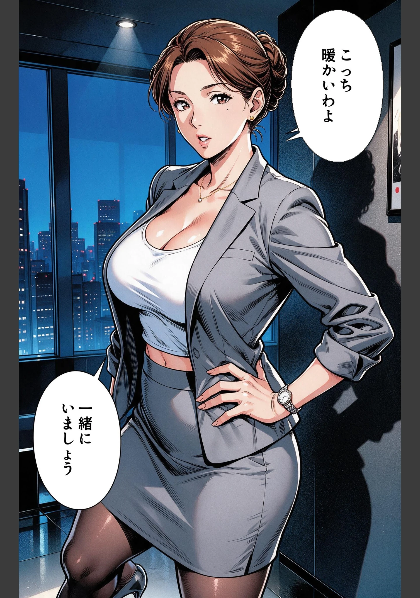 「淡白だと思ってたタンクトップ姿の取引先の人妻と大雪で足止めされたら腰が抜けるまでハメられた話【モザイク版】（単話）」（宵待あかり） 試し読み 12ページ目