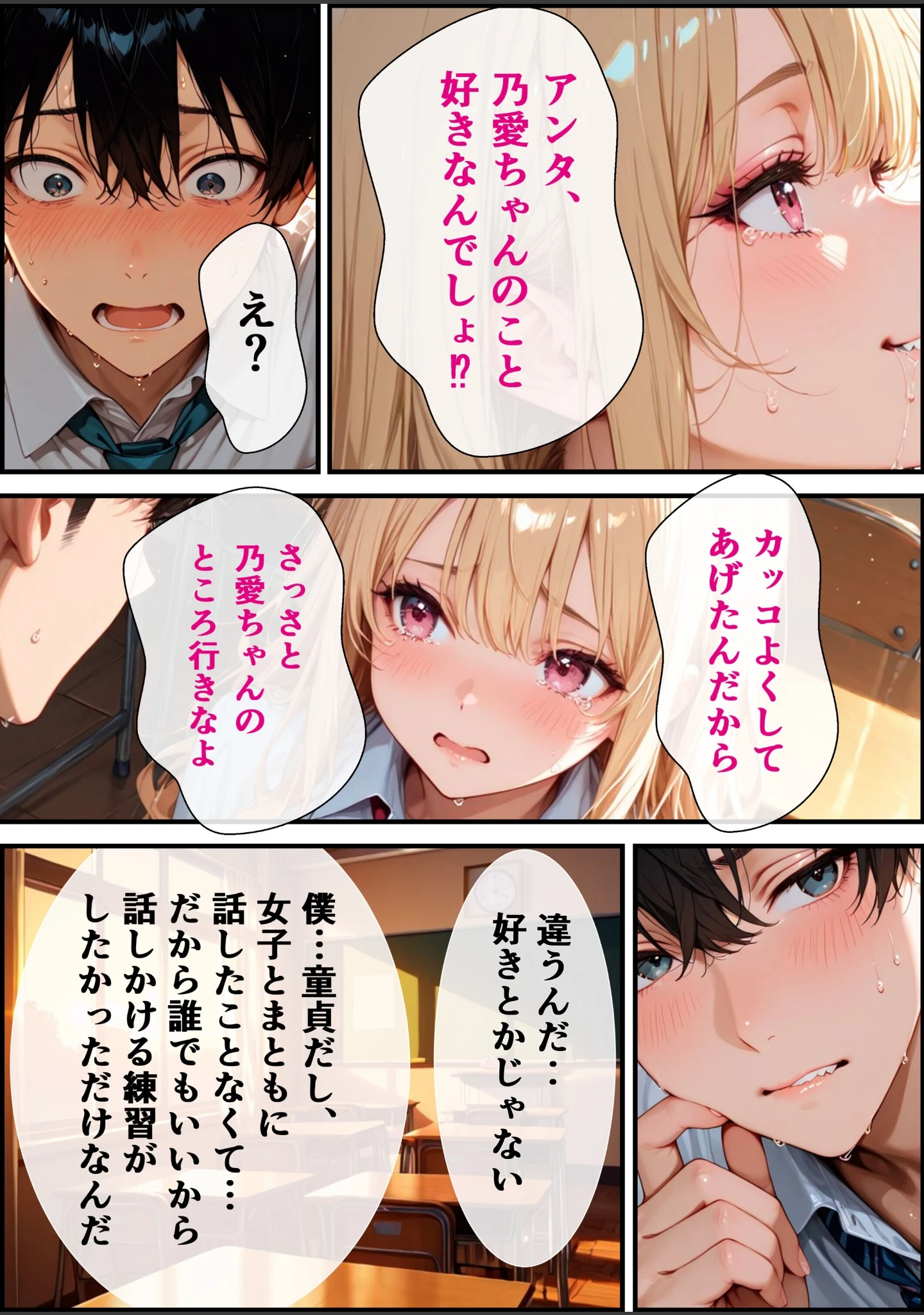 「童貞の僕を男にしてくれたギャル委員長と放課後密着あまあま交尾をする話【モザイク版】」（むちプリギャル舎） 試し読み 13ページ目