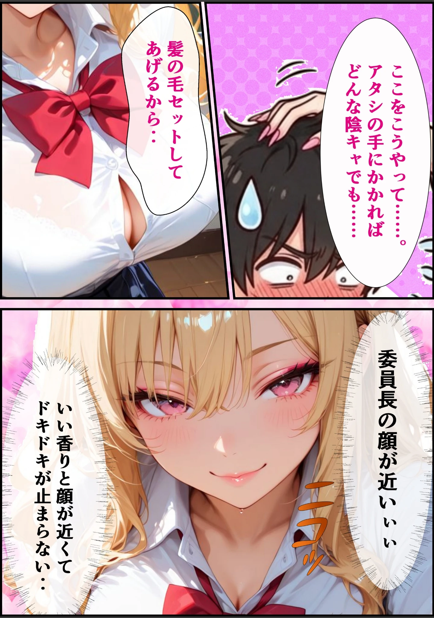 「童貞の僕を男にしてくれたギャル委員長と放課後密着あまあま交尾をする話【モザイク版】」（むちプリギャル舎） 試し読み 5ページ目