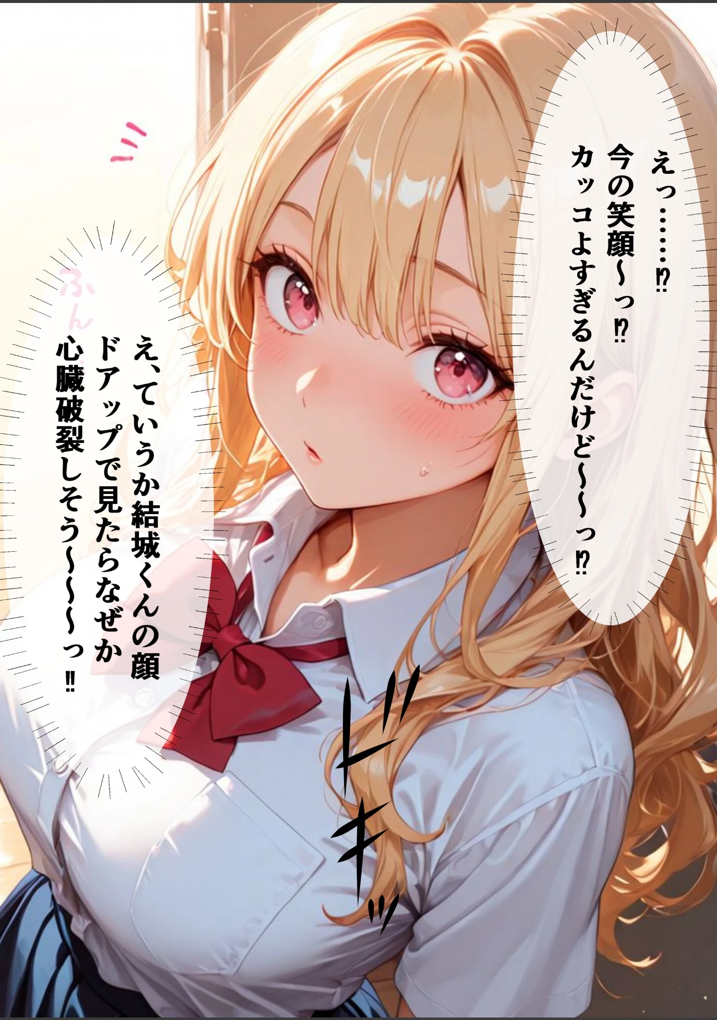 「童貞の僕を男にしてくれたギャル委員長と放課後密着あまあま交尾をする話【モザイク版】」（むちプリギャル舎） 試し読み 8ページ目