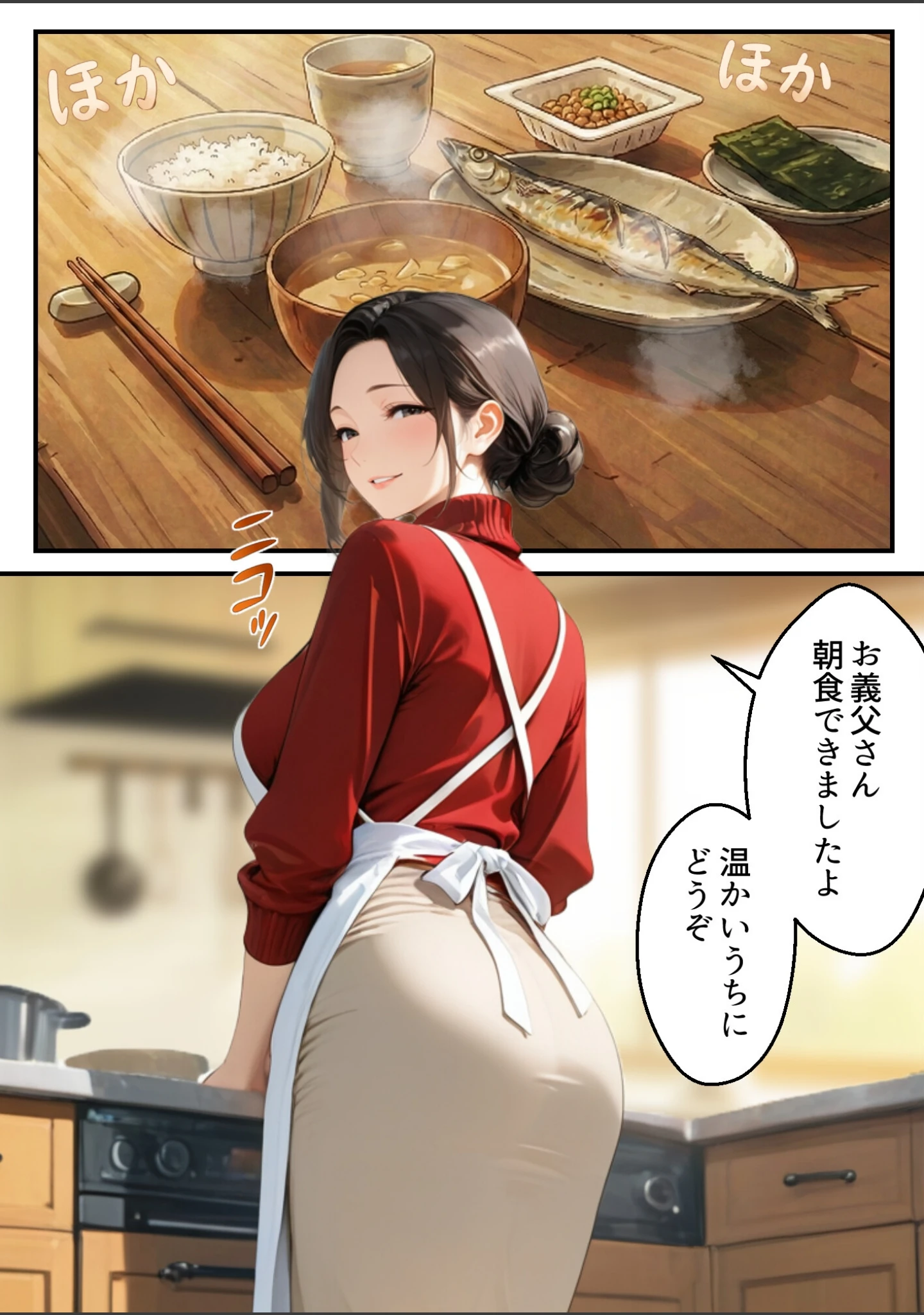 「息子は知らない、義父のゆがんだ愛と執着・夫のモラハラに苦しむ清楚系巨乳妻の背徳【モザイク版】」（ほっとないと倶楽部） 試し読み 3ページ目