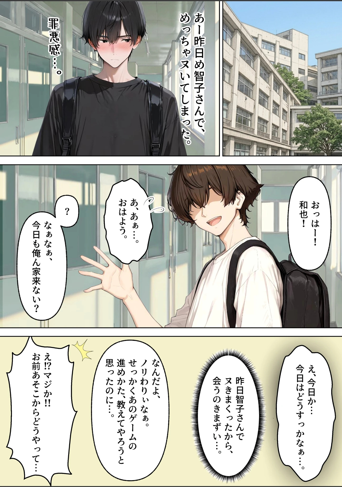 「友達の爆乳お母さん（45歳）と夕食後に寝取りセックスした話 〜旦那に内緒で初乳首イキ、潮吹き〜【モザイク版】」（めろうたいむ） 試し読み 12ページ目