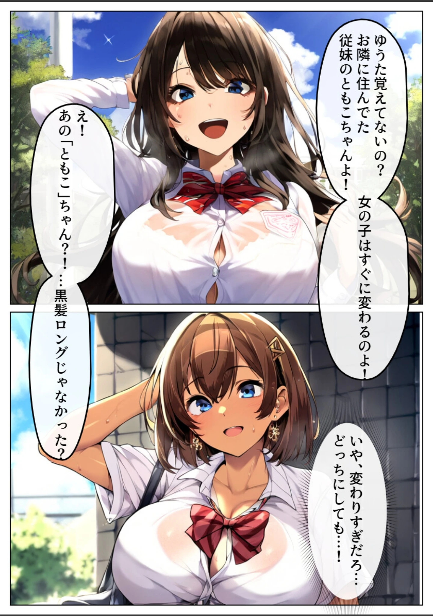 「巨乳ギャルに変身した従妹に中出し孕ませ！10年ぶりの帰郷でSEXし放題【白抜き修正版】」（黒糖サムライ） 試し読み 8ページ目