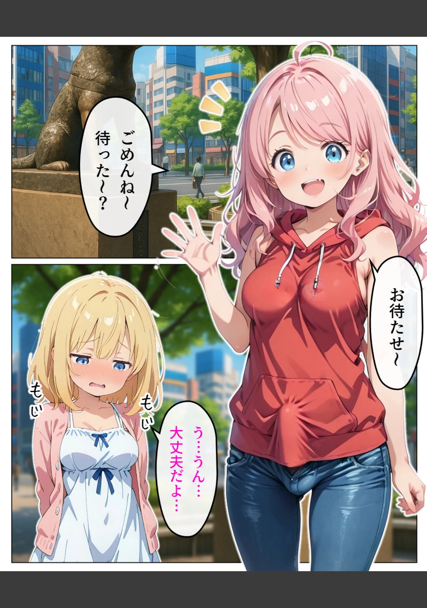 「寄生チ〇ポに感染して入院したので種付けしまくる【白抜き修正版】」（浴衣のしのぎ） 試し読み 3ページ目