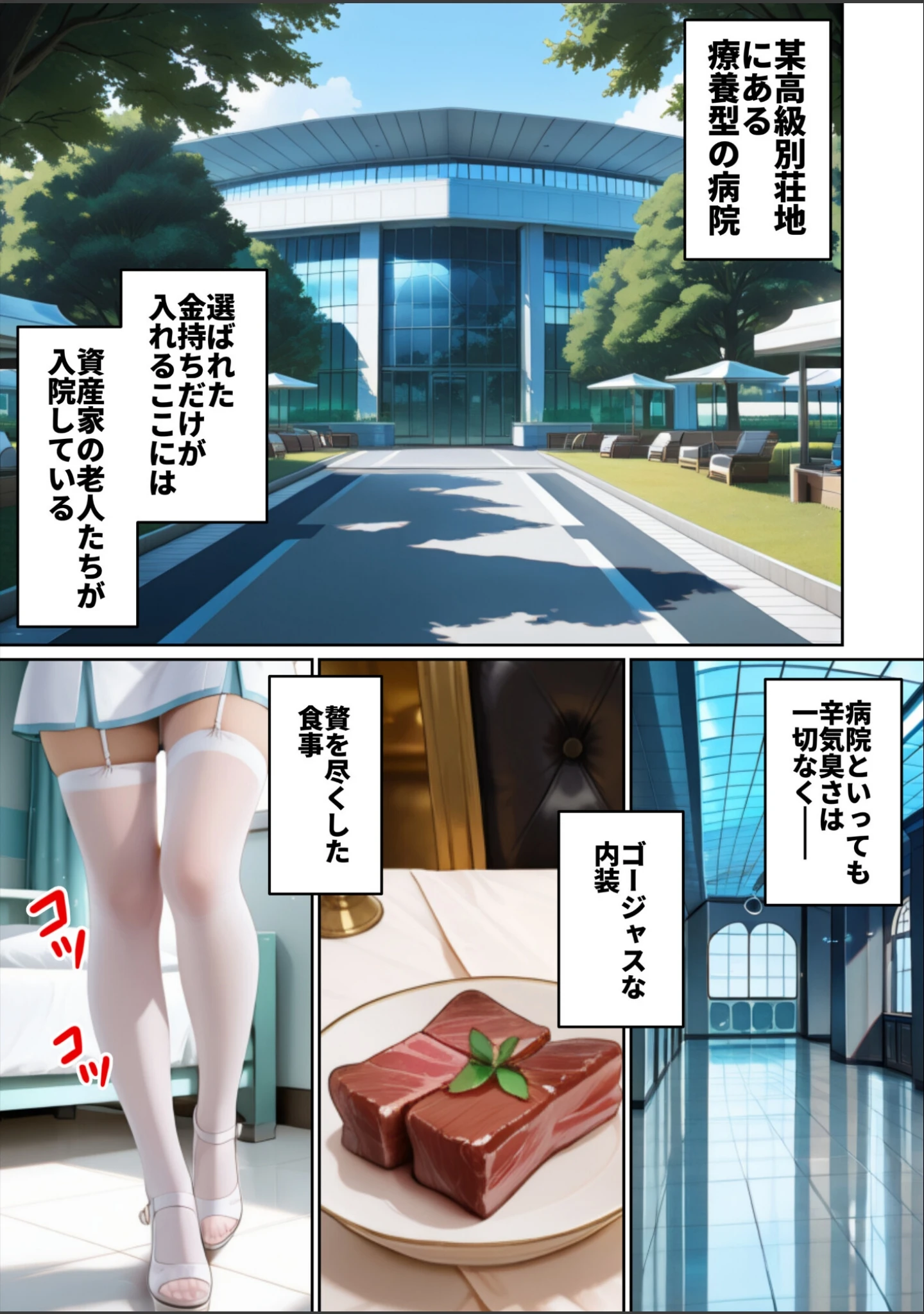 「入院中の資産家ジジイにガチ恋したナースの献身がヤバ過ぎた話。【白抜き修正版】」（ルミナ） 試し読み 2ページ目