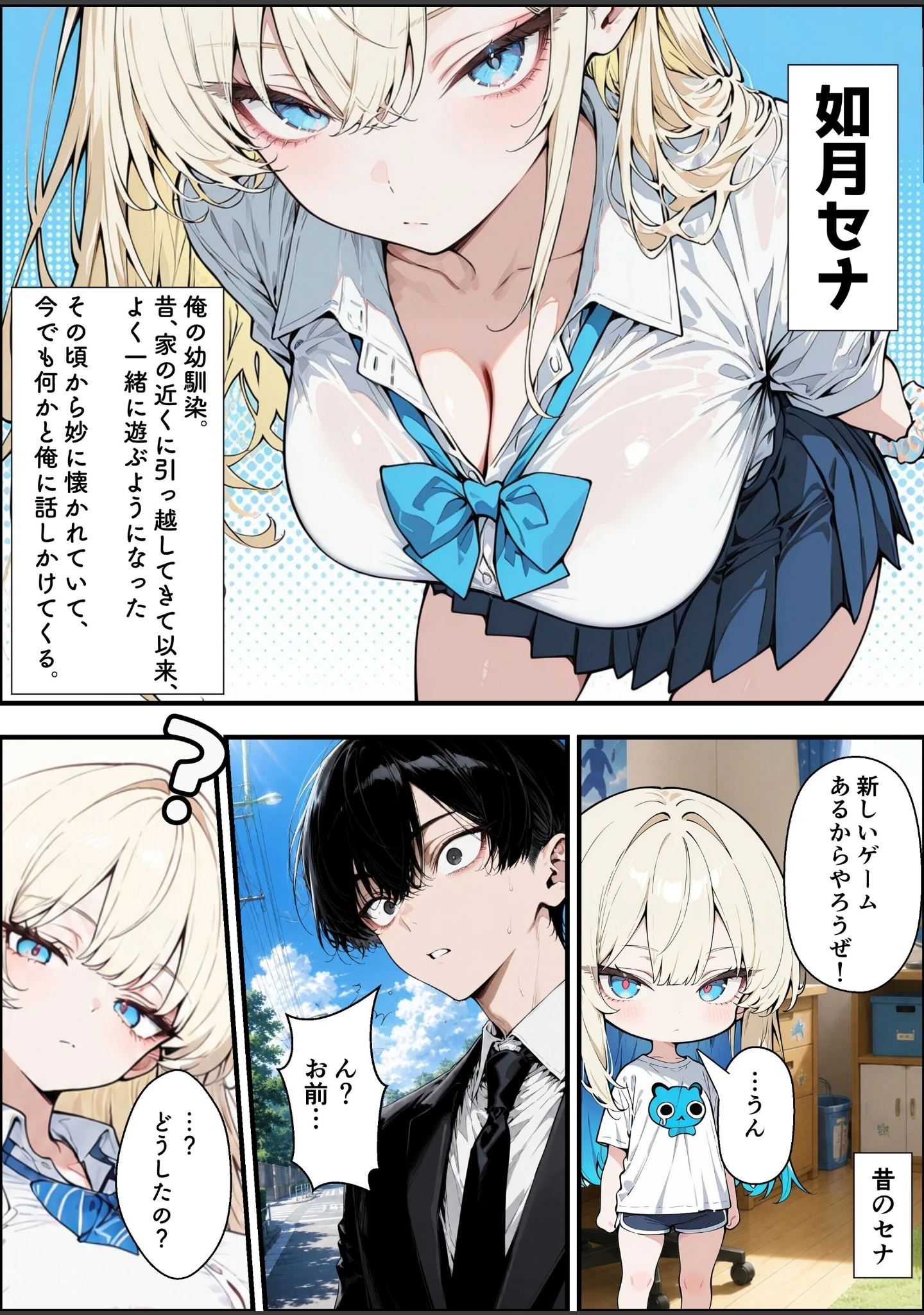 「性知識に疎い幼馴染天然ギャルと本気子作りセックスしちゃう話【白抜き修正版】（単話）」（愛罠） 試し読み 2ページ目