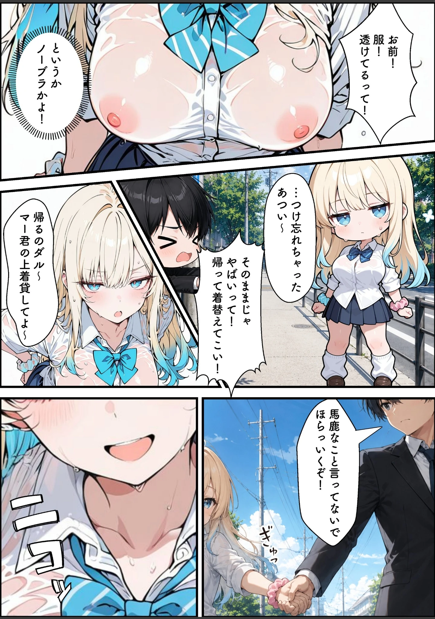 「性知識に疎い幼馴染天然ギャルと本気子作りセックスしちゃう話【白抜き修正版】（単話）」（愛罠） 試し読み 3ページ目