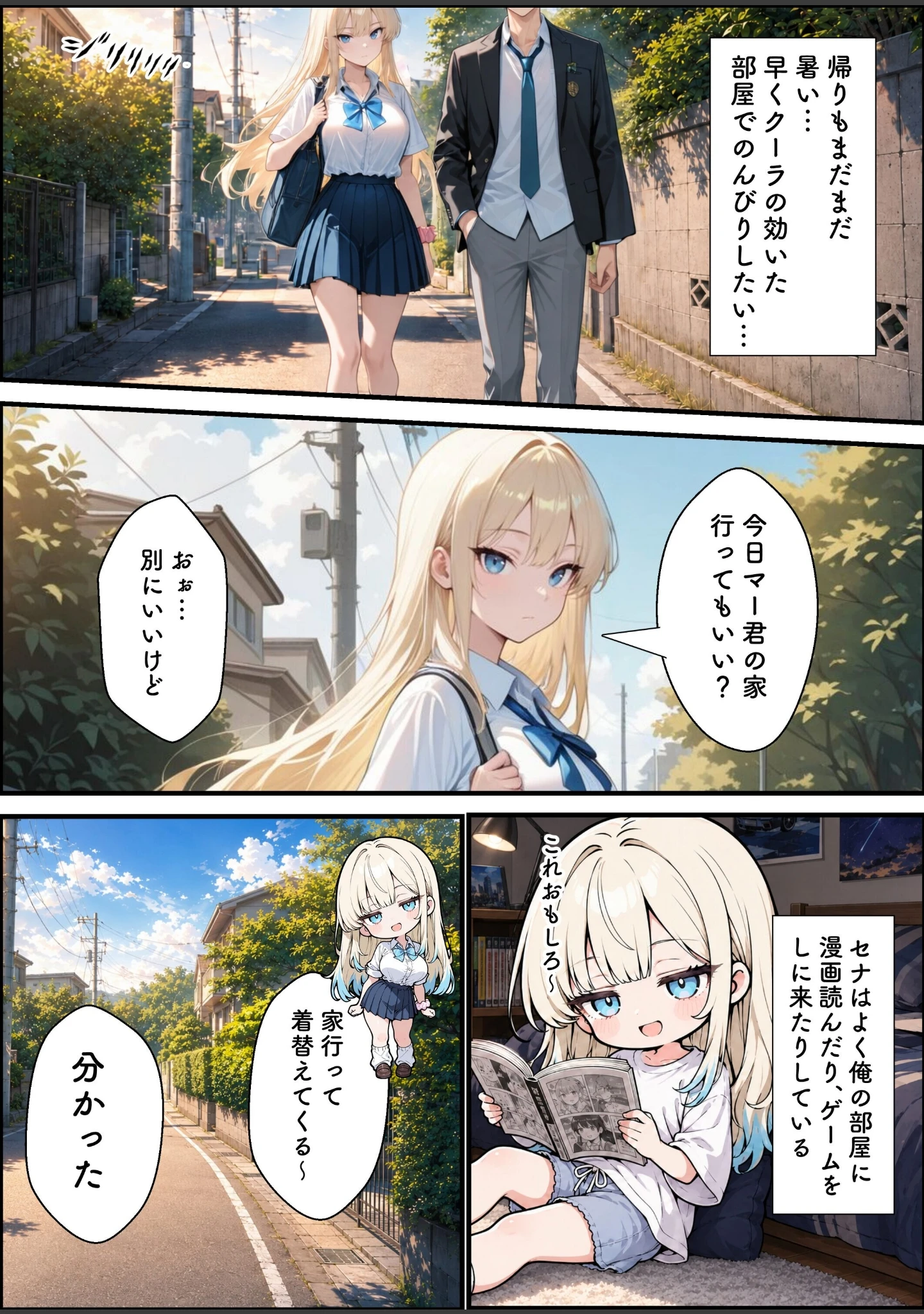 「性知識に疎い幼馴染天然ギャルと本気子作りセックスしちゃう話【白抜き修正版】（単話）」（愛罠） 試し読み 8ページ目