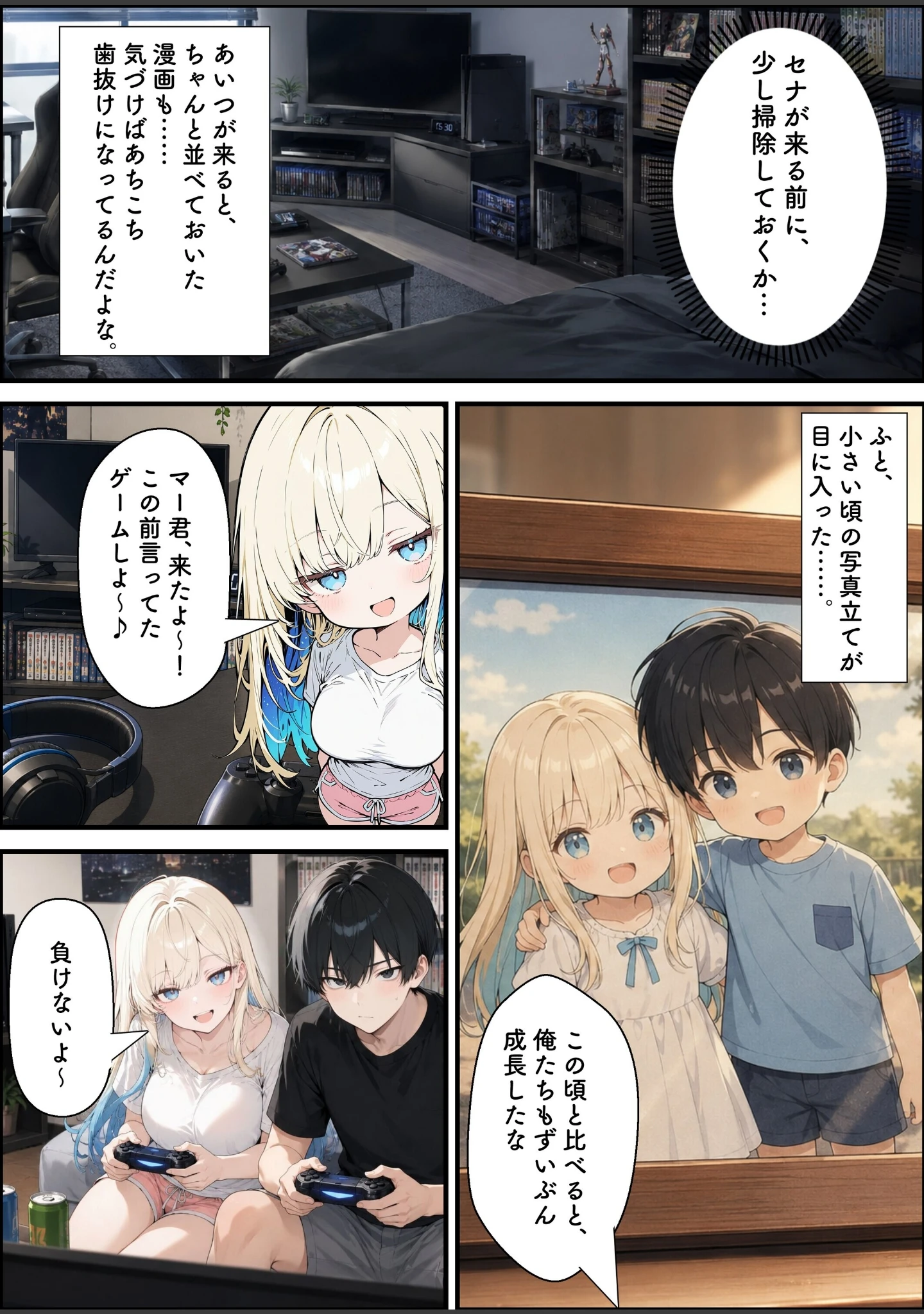 「性知識に疎い幼馴染天然ギャルと本気子作りセックスしちゃう話【白抜き修正版】（単話）」（愛罠） 試し読み 9ページ目