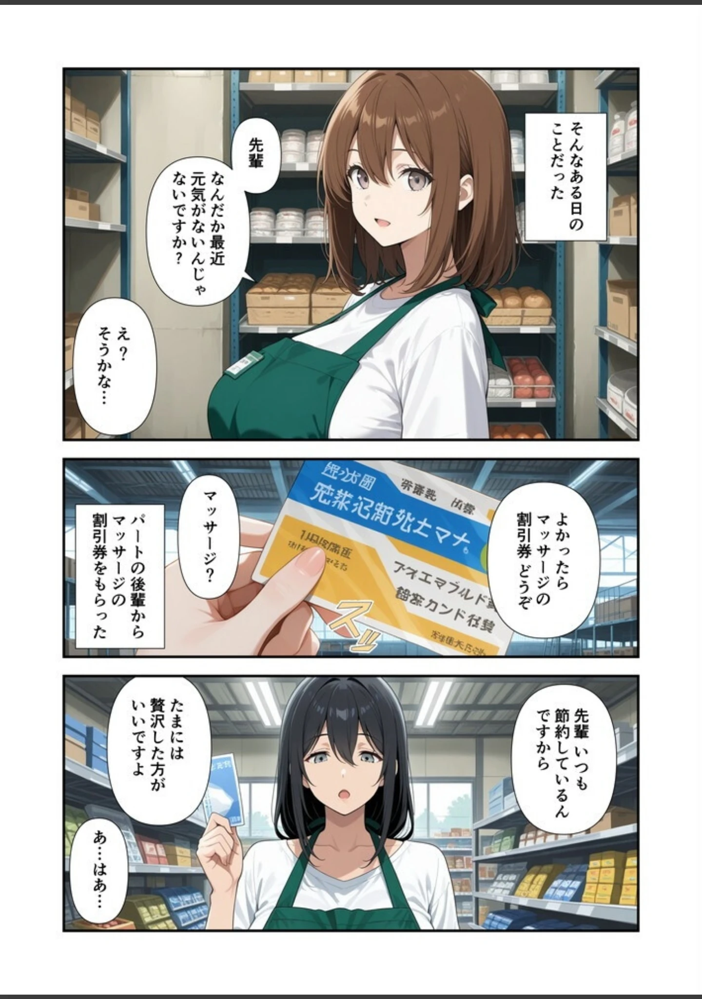 「節約上手の真面目な人妻が媚薬暗示マッサージにハマって、どスケベ肉便器になった話【白抜き修正版】」（犬ポテト） 試し読み 4ページ目