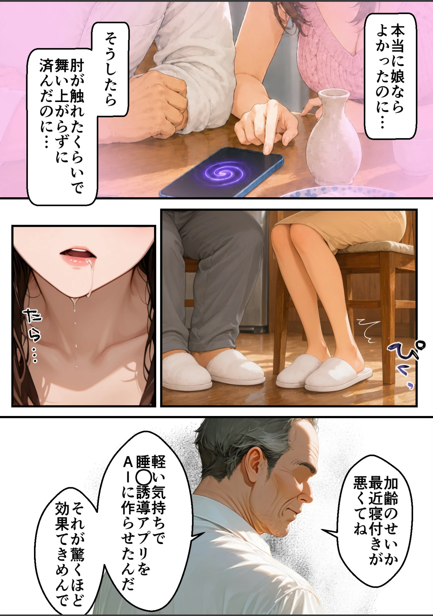 「無防備な息子の嫁に裏切りの催〇アプリ・娘のように思っていた彼女をバニー電マで屈辱アクメさせてしまう義父の愛欲【白抜き修正版】」（ほっとないと倶楽部） 試し読み 10ページ目