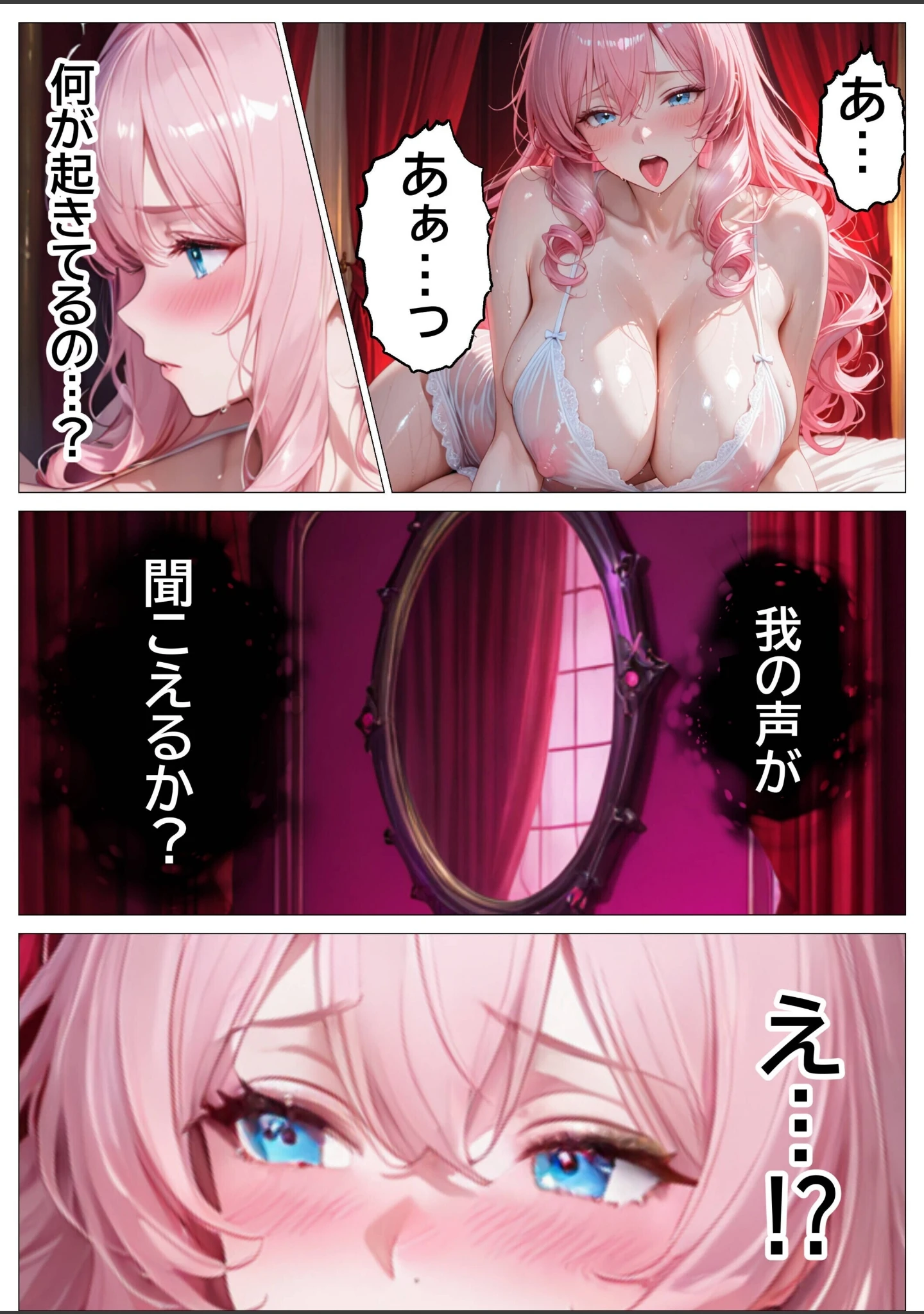 「聖女の禁断オナニー〜鏡の声に誘惑され魔道具で純潔崩壊〜【白抜き修正版】」（つきつき工房） 試し読み 10ページ目