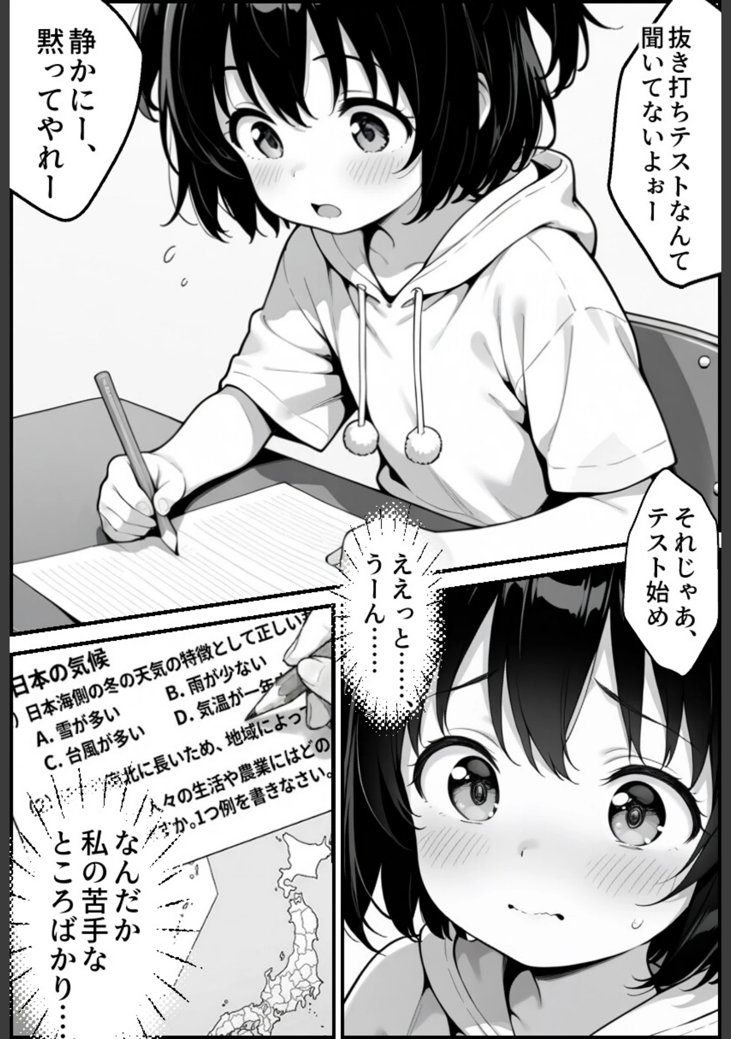 「抜き打ち小テスト〜放課後の罰授業〜【モザイク版】」（学校のウサギ小屋） 試し読み 2ページ目